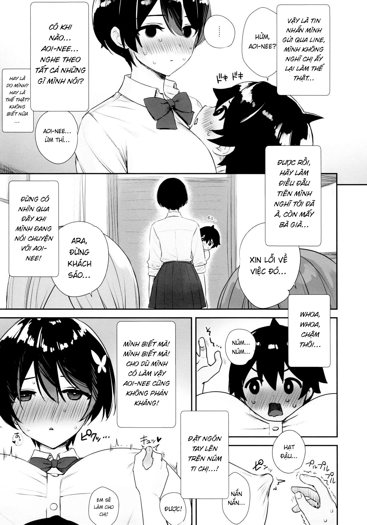 HentaiVN.net - Ảnh 6 - No-bura na Mukanjou Onee-chan no Shikyuu ni Ippai H na Koto (Osekkyou) o Shite Boku no Mono ni Suru Hon - Chap 1