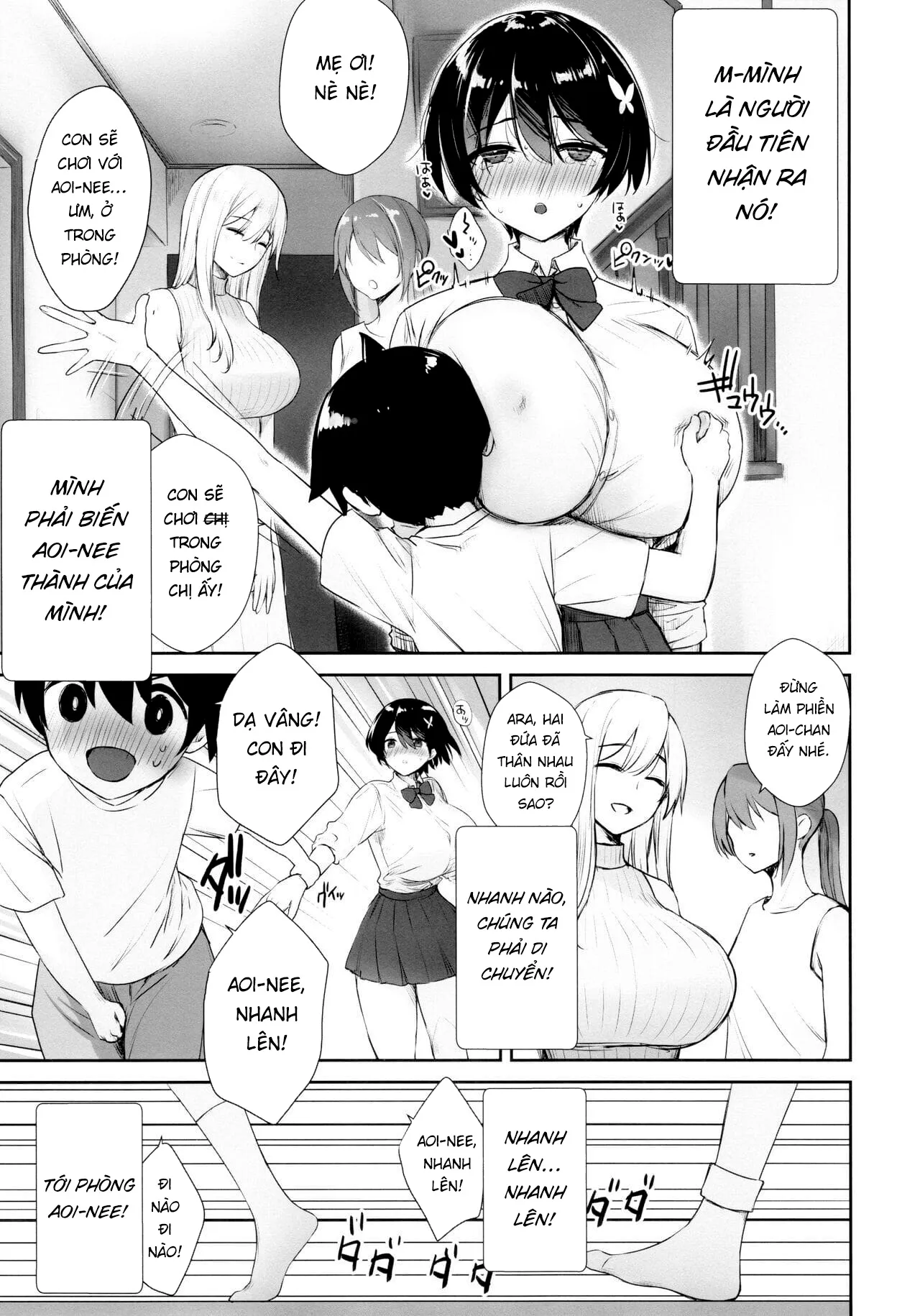 HentaiVN.net - Ảnh 8 - No-bura na Mukanjou Onee-chan no Shikyuu ni Ippai H na Koto (Osekkyou) o Shite Boku no Mono ni Suru Hon - Chap 1
