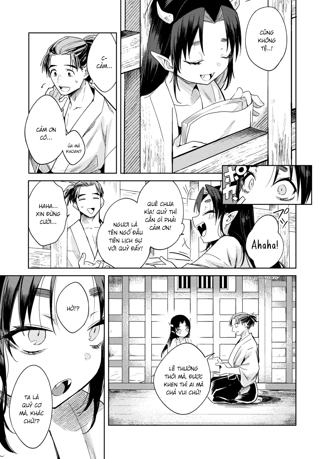 HentaiVN.net - Ảnh 16 - Nhốt bé Oni trong cũi sắt [Oni o Toraeru; 鬼を囚える] - Tháng cô hồn tà dăm có quỷ theo sau