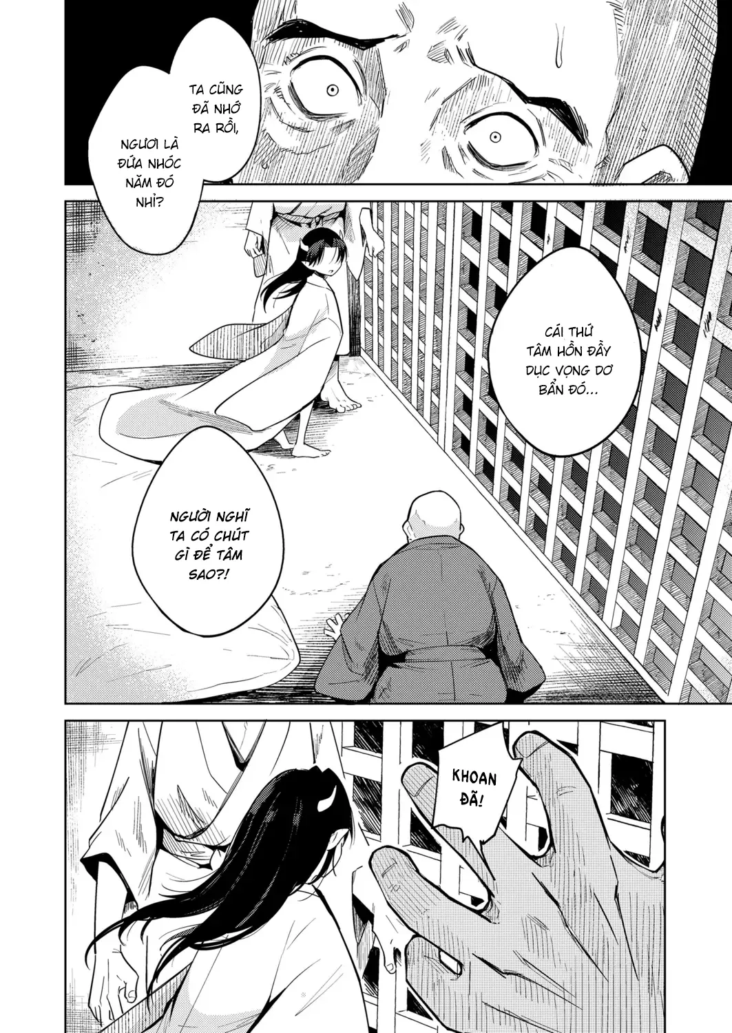 HentaiVN.net - Ảnh 31 - Nhốt bé Oni trong cũi sắt [Oni o Toraeru; 鬼を囚える] - Tháng cô hồn tà dăm có quỷ theo sau