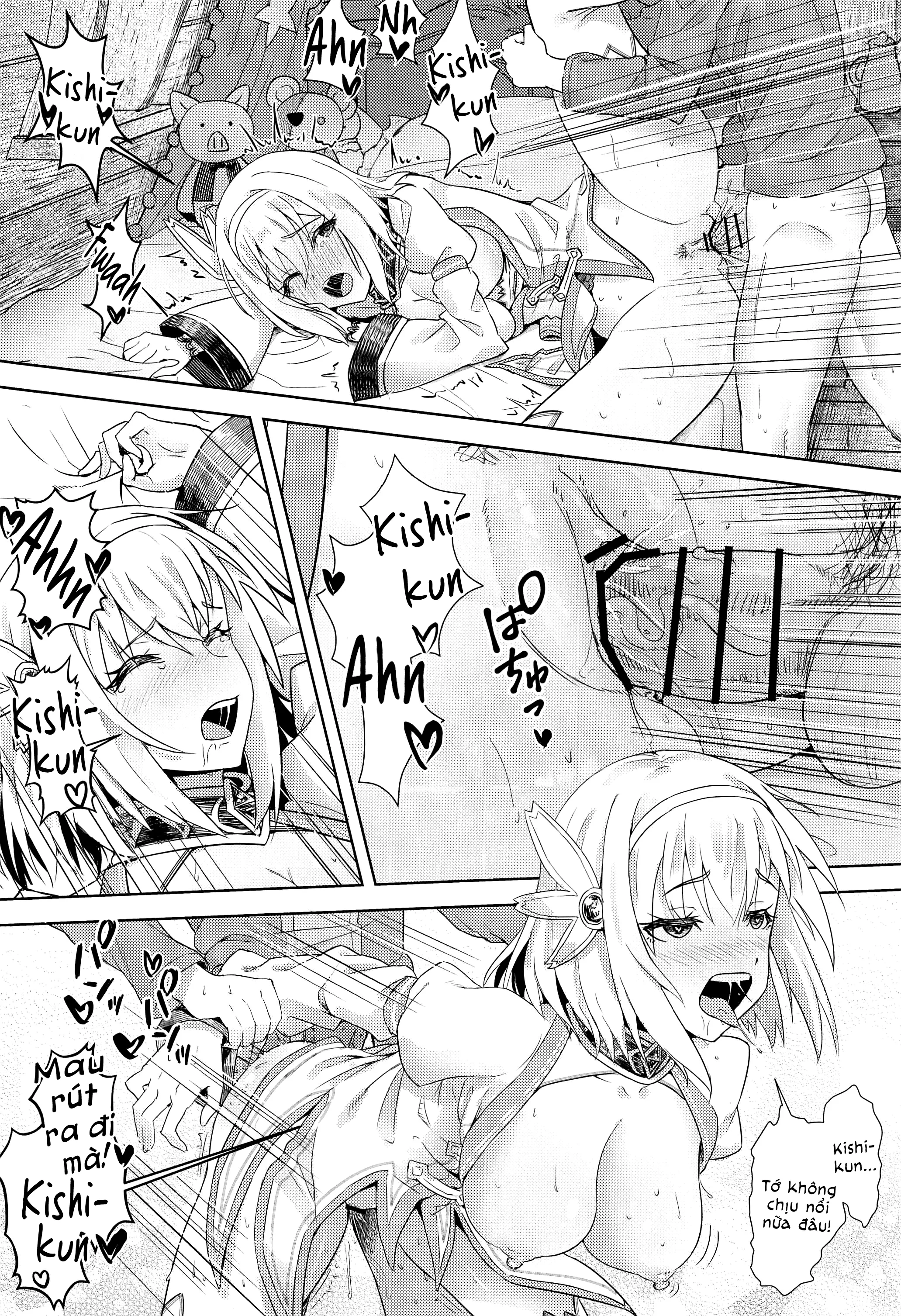 HentaiVN.net - Ảnh 12 - Yui-chan to Kishi-kun Futarikiri no Hitotoki [ユイちゃんと騎士クン♡ 二人きりのひと時; Yui-chan and Kishi-kun's Private Moment ♡] - Oneshot