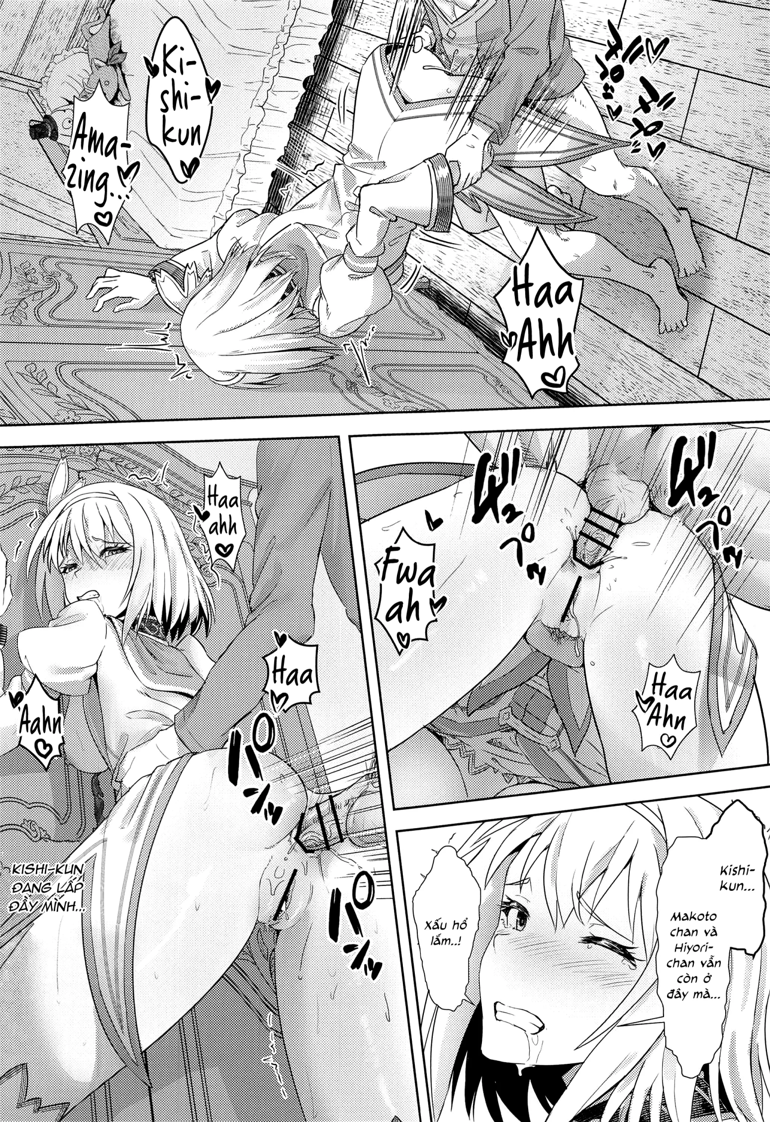 HentaiVN.net - Ảnh 17 - Yui-chan to Kishi-kun Futarikiri no Hitotoki [ユイちゃんと騎士クン♡ 二人きりのひと時; Yui-chan and Kishi-kun's Private Moment ♡] - Oneshot