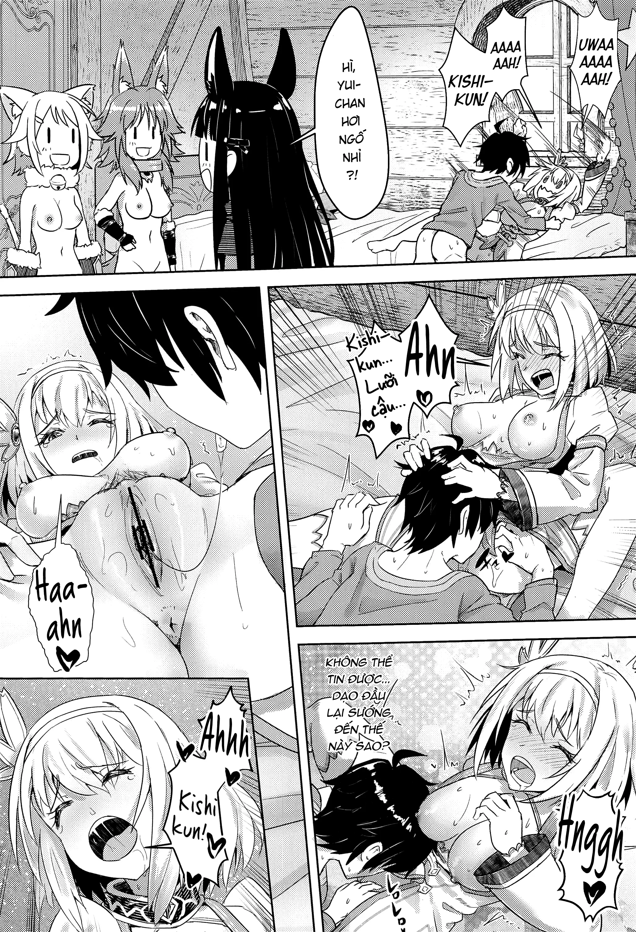 HentaiVN.net - Ảnh 21 - Yui-chan to Kishi-kun Futarikiri no Hitotoki [ユイちゃんと騎士クン♡ 二人きりのひと時; Yui-chan and Kishi-kun's Private Moment ♡] - Oneshot
