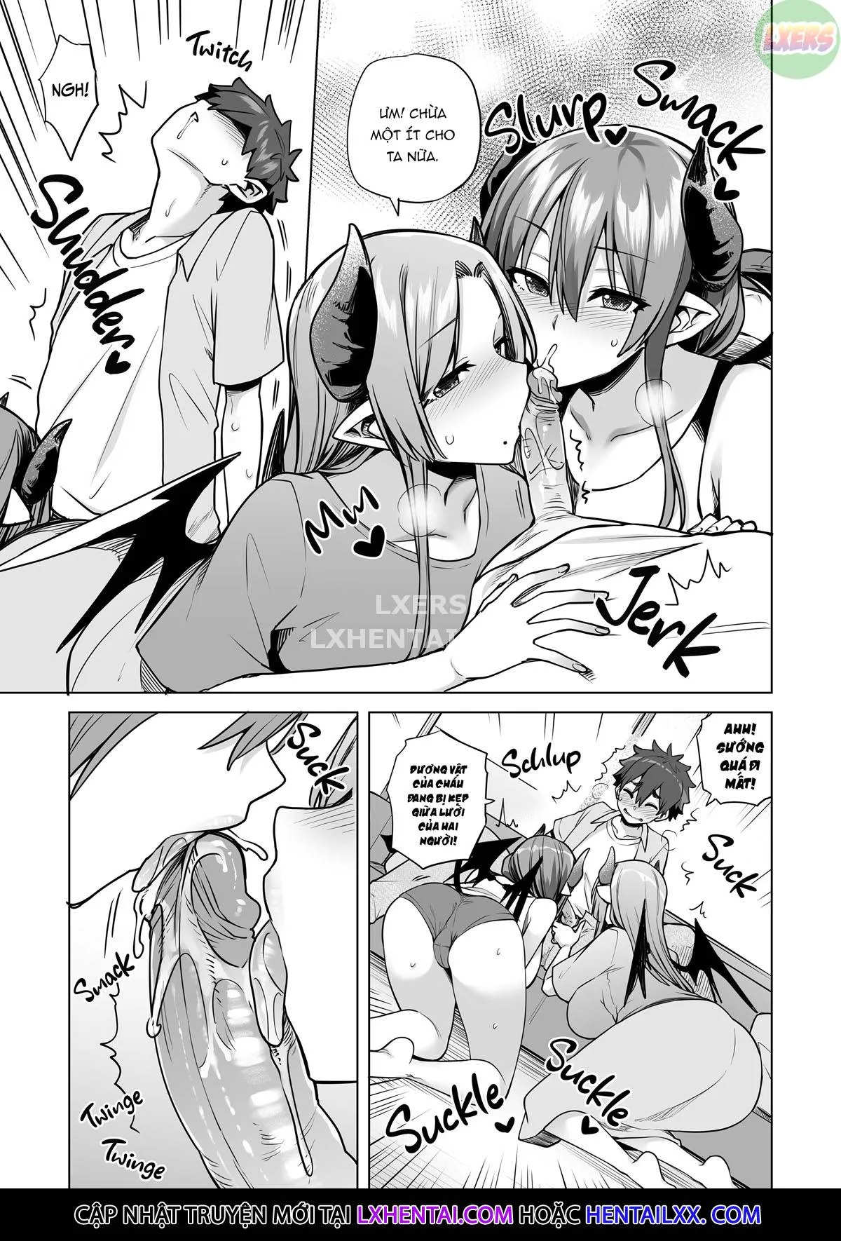 HentaiVN.net - Ảnh 42 - Succubus Ladies on a Milking Mission - Oneshot