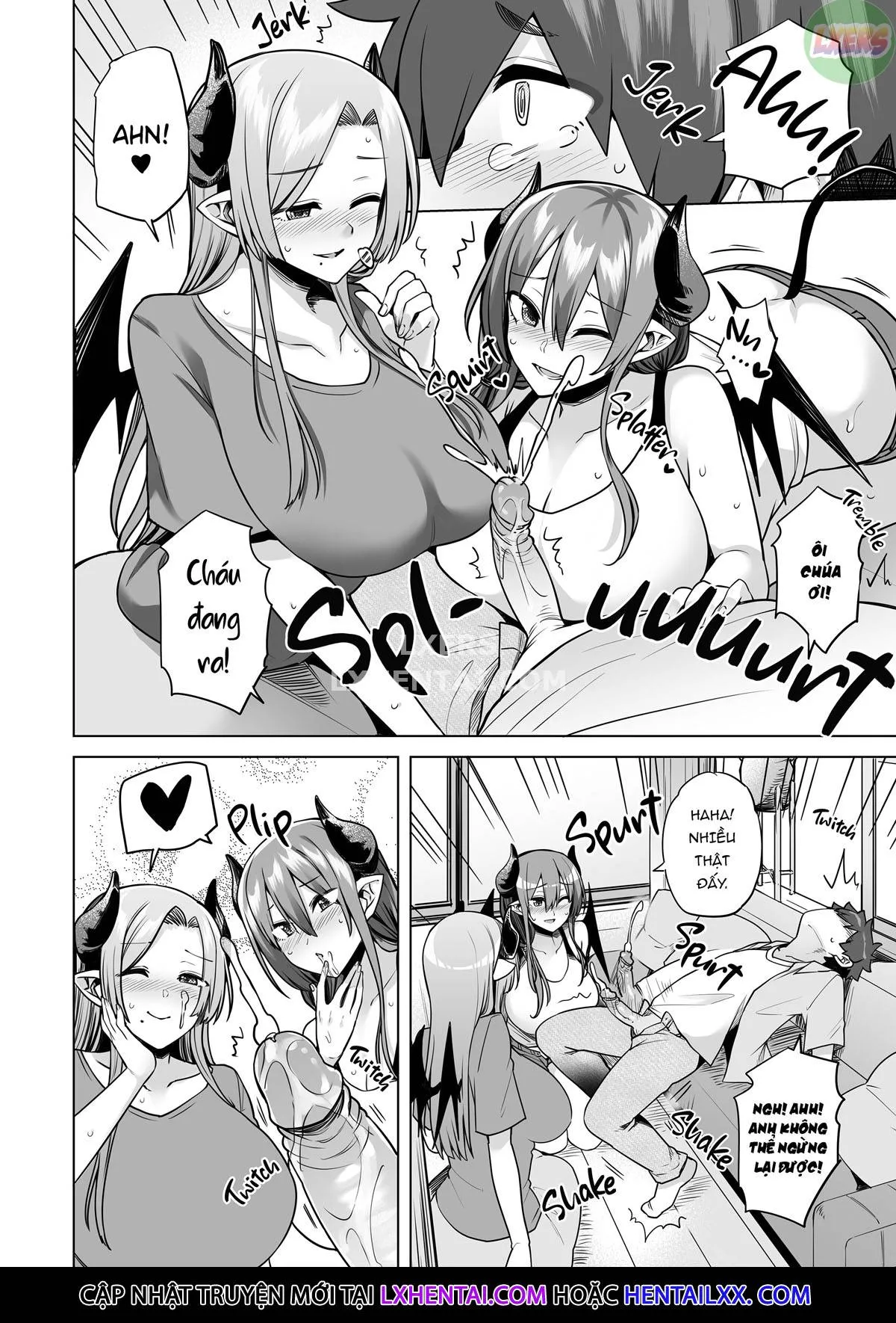 HentaiVN.net - Ảnh 43 - Succubus Ladies on a Milking Mission - Oneshot