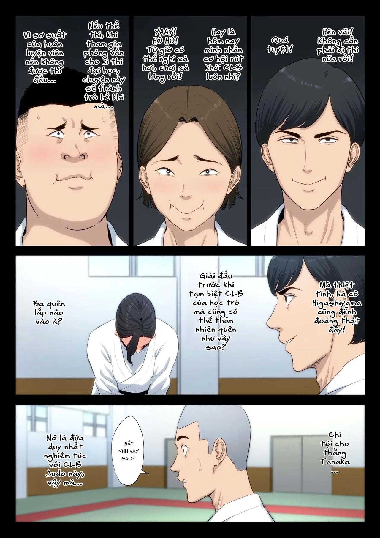 HentaiVN.net - Ảnh 12 - Gài bẫy giáo viên dạy võ! [Juudoubu Komon no Onna Kyoushi ga Tsumihoroboshi no Tame ni Buin-tachi ni Mawasareru Hanashi] - Phần đầu