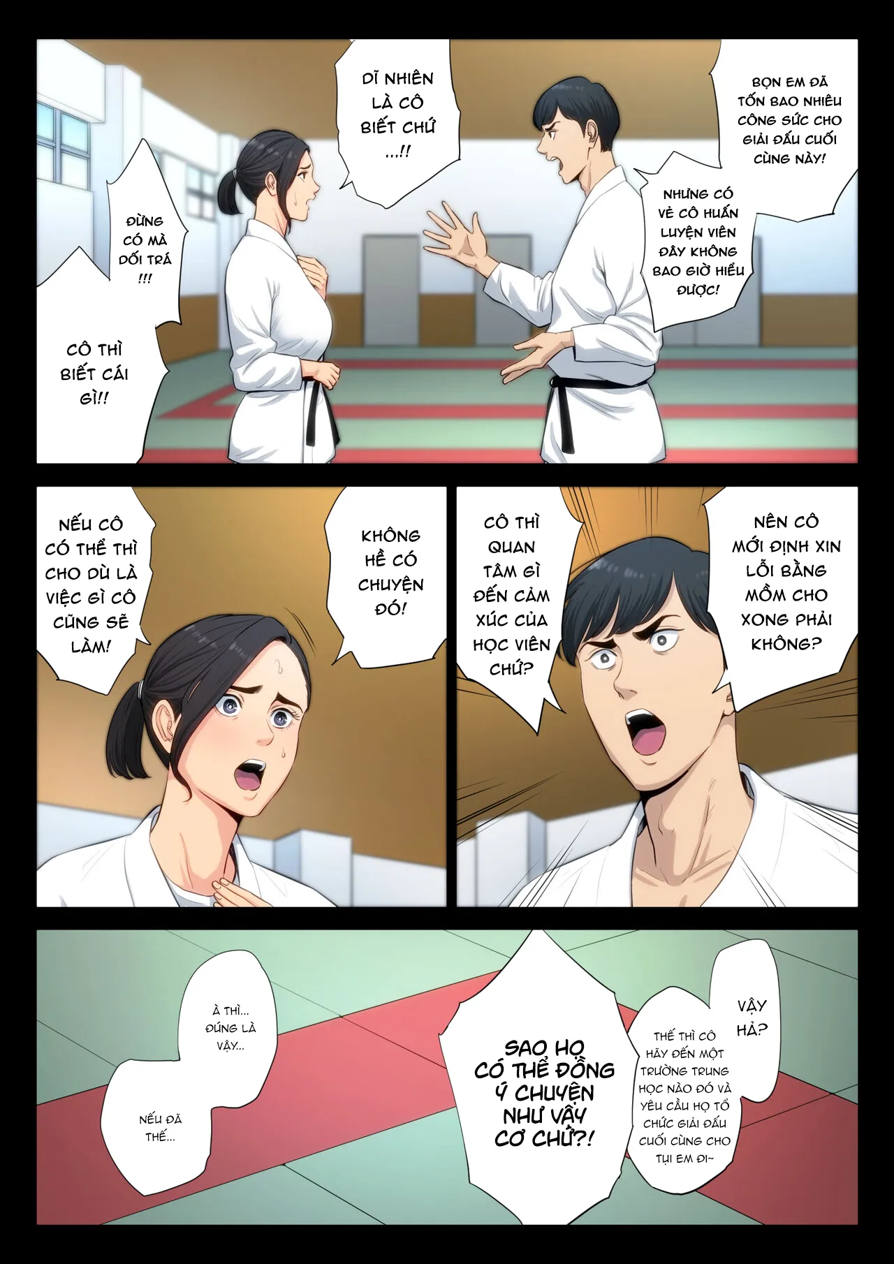 HentaiVN.net - Ảnh 15 - Gài bẫy giáo viên dạy võ! [Juudoubu Komon no Onna Kyoushi ga Tsumihoroboshi no Tame ni Buin-tachi ni Mawasareru Hanashi] - Phần đầu