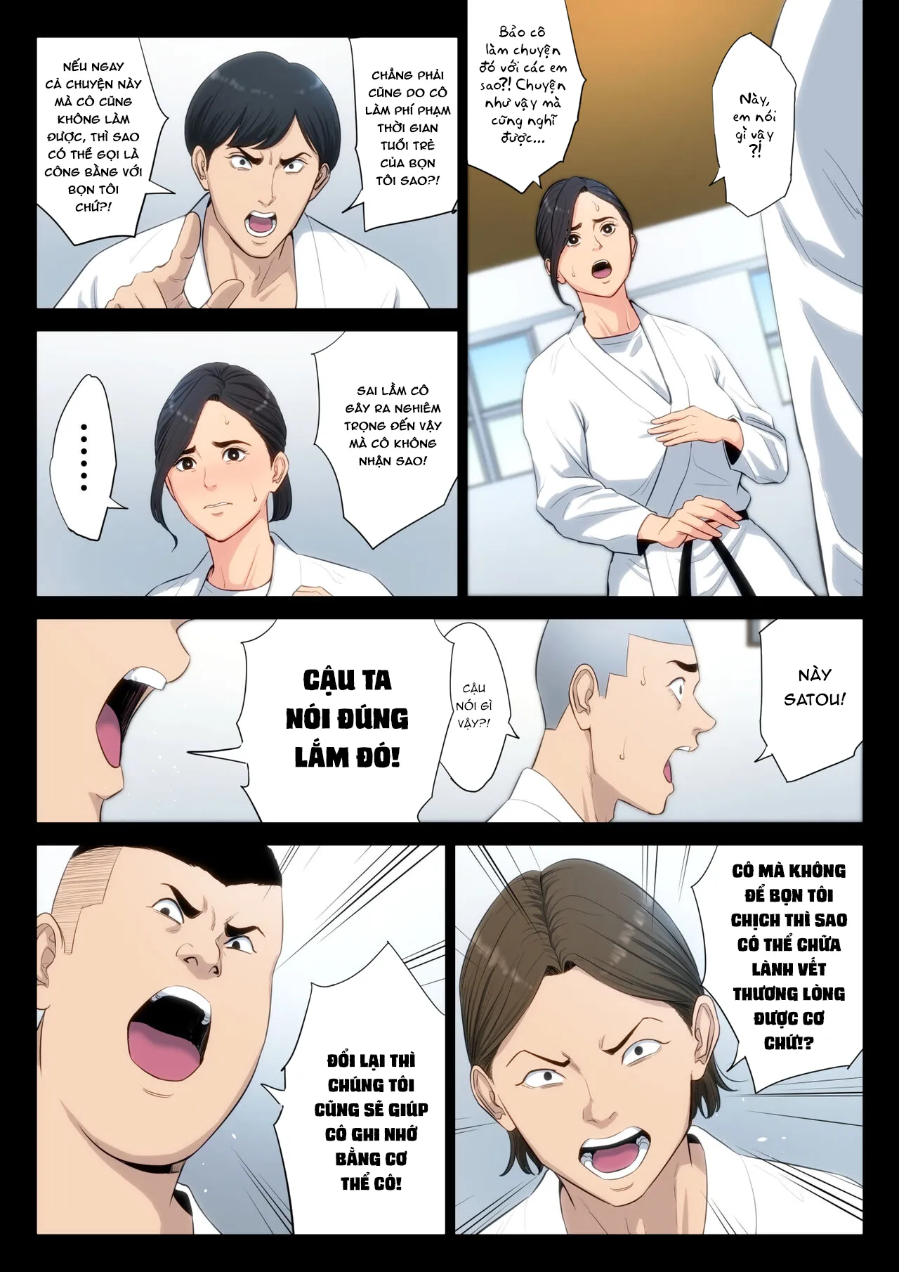 HentaiVN.net - Ảnh 17 - Gài bẫy giáo viên dạy võ! [Juudoubu Komon no Onna Kyoushi ga Tsumihoroboshi no Tame ni Buin-tachi ni Mawasareru Hanashi] - Phần đầu