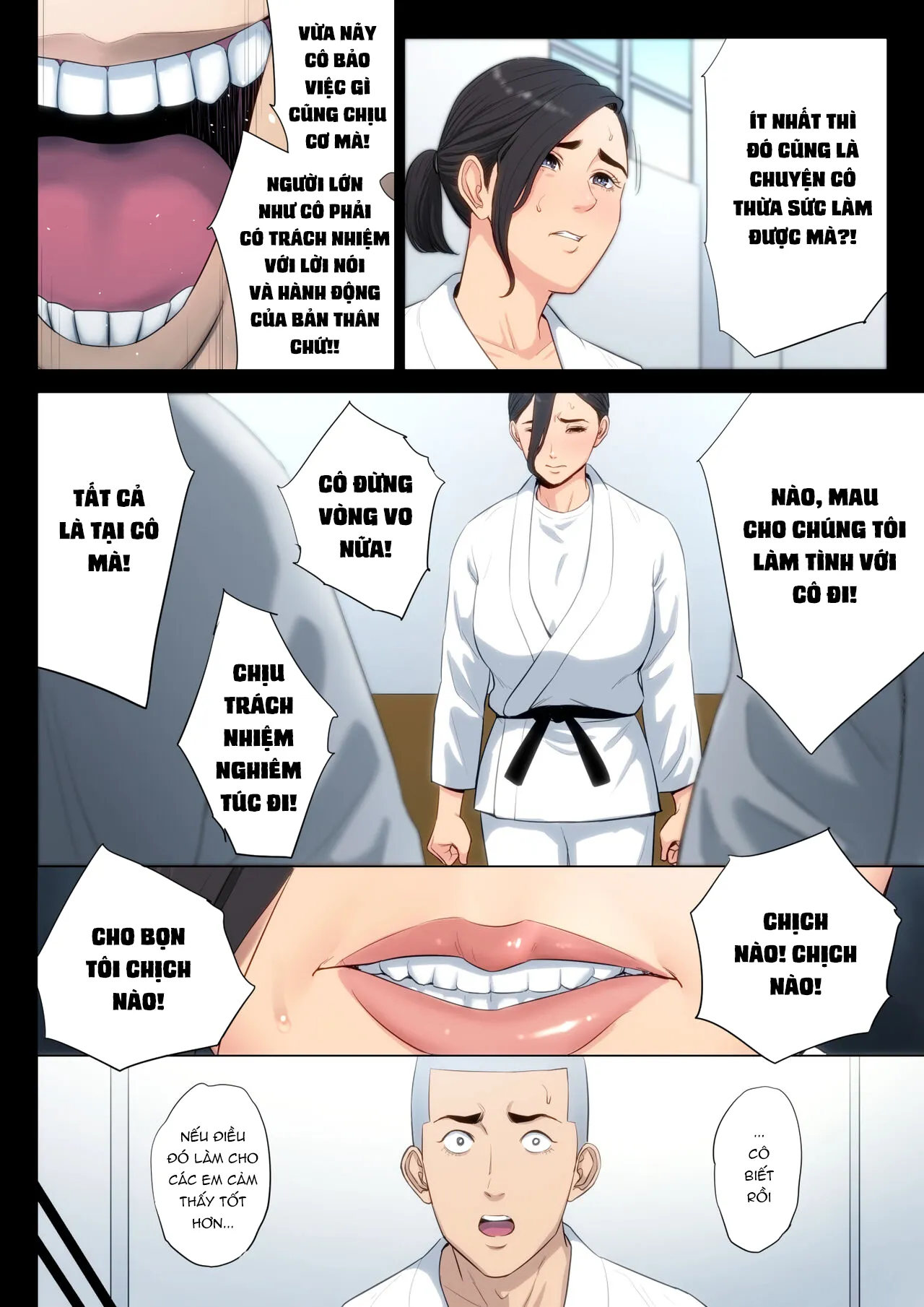 HentaiVN.net - Ảnh 18 - Gài bẫy giáo viên dạy võ! [Juudoubu Komon no Onna Kyoushi ga Tsumihoroboshi no Tame ni Buin-tachi ni Mawasareru Hanashi] - Phần đầu