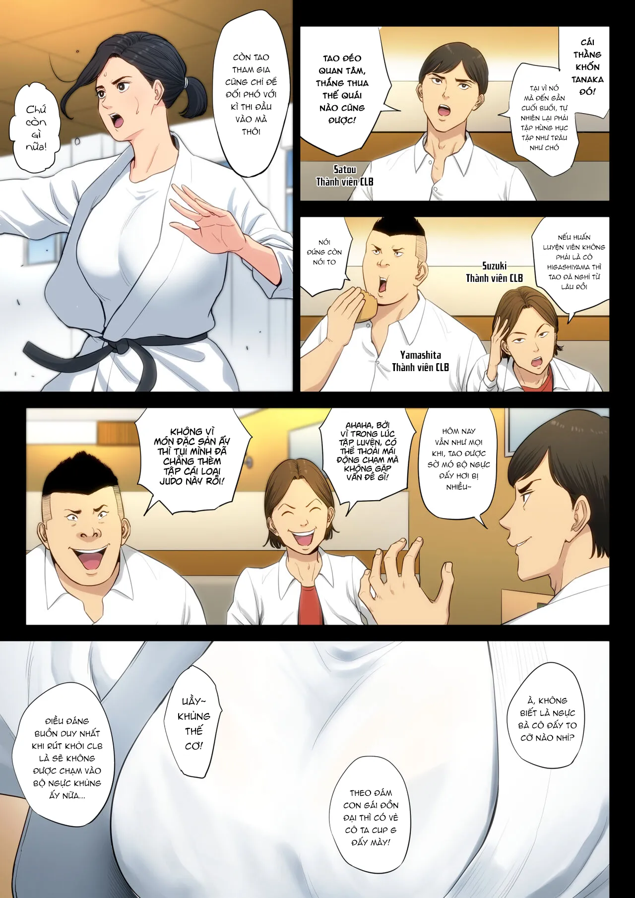 HentaiVN.net - Ảnh 5 - Gài bẫy giáo viên dạy võ! [Juudoubu Komon no Onna Kyoushi ga Tsumihoroboshi no Tame ni Buin-tachi ni Mawasareru Hanashi] - Phần đầu