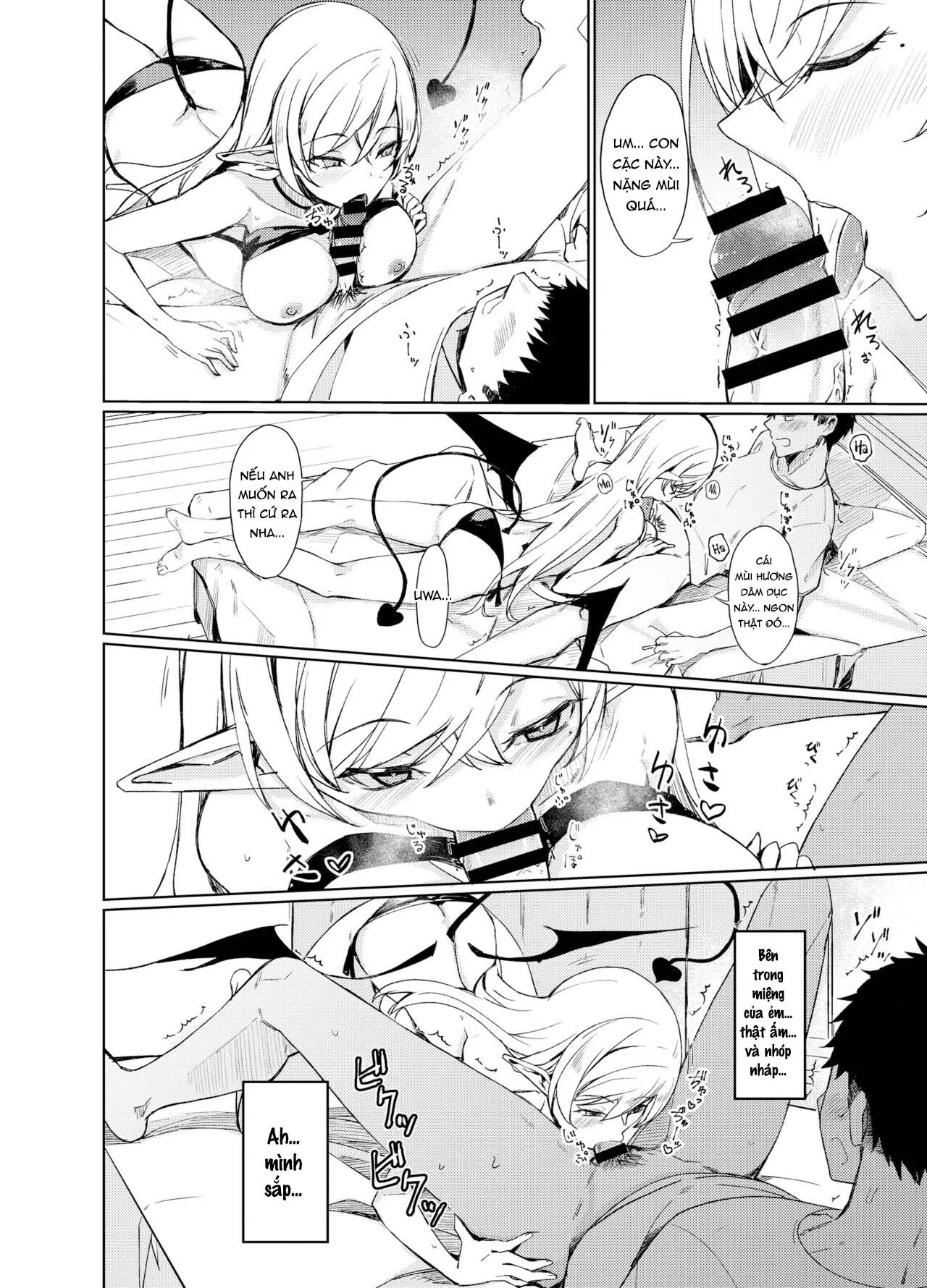 HentaiVN.net - Ảnh 10 - Câu Chuyện Làm Tình Với Succubus [Succubus to Ecchi Suru Hon; サキュバスとえっちする本] - Oneshot