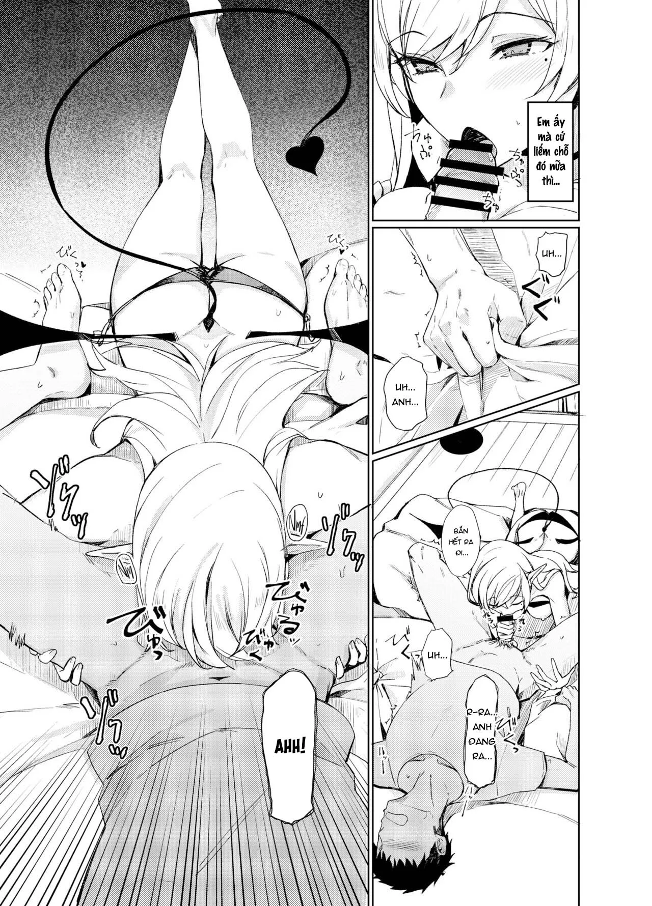 HentaiVN.net - Ảnh 11 - Câu Chuyện Làm Tình Với Succubus [Succubus to Ecchi Suru Hon; サキュバスとえっちする本] - Oneshot