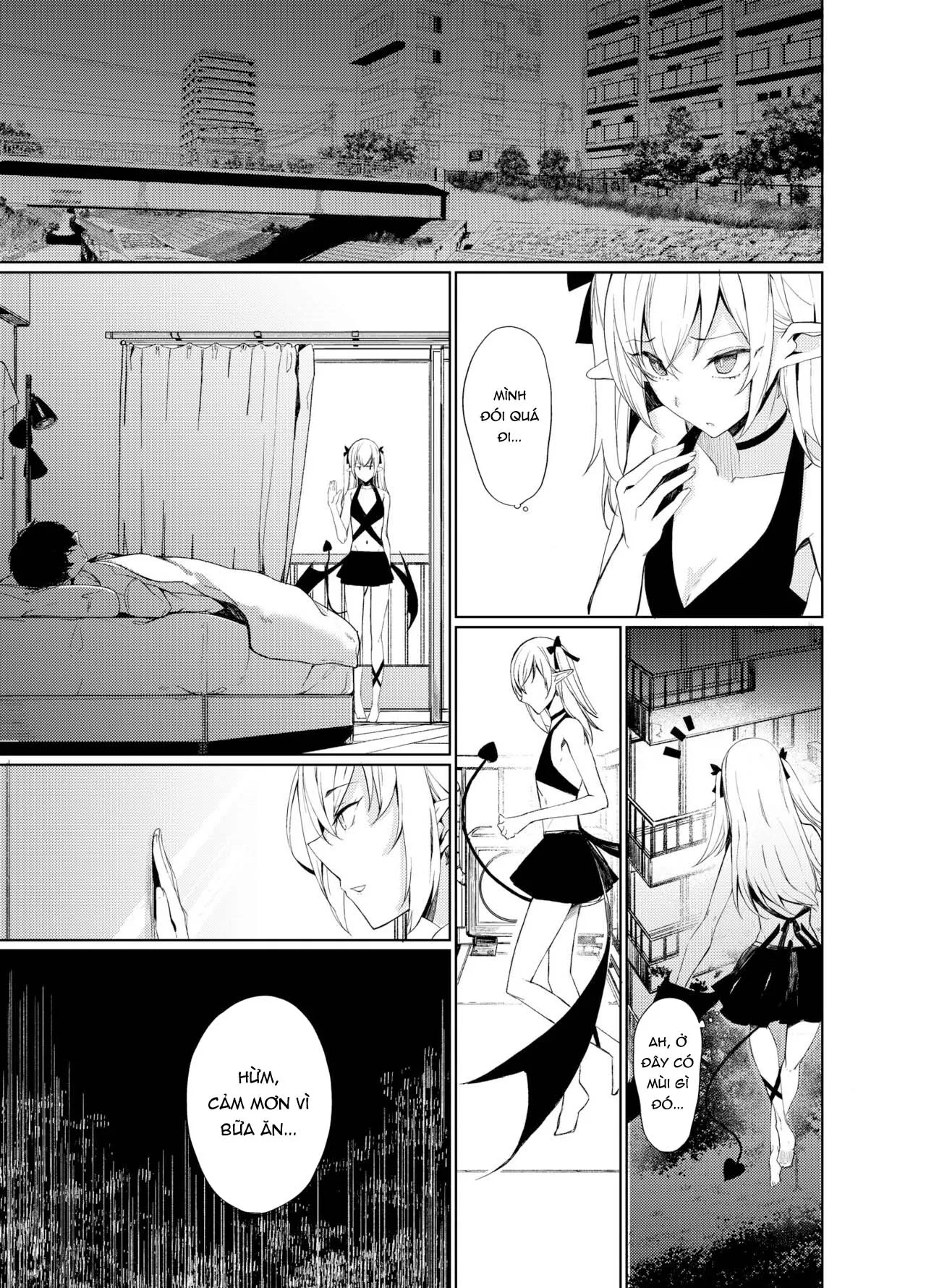 HentaiVN.net - Ảnh 5 - Câu Chuyện Làm Tình Với Succubus [Succubus to Ecchi Suru Hon; サキュバスとえっちする本] - Oneshot