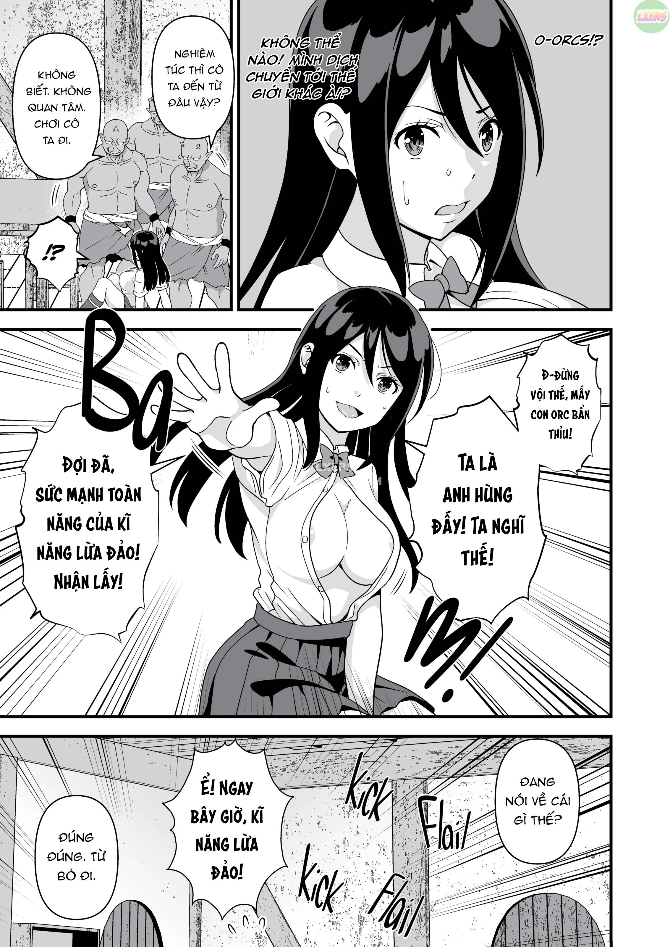 HentaiVN.net - Ảnh 10 - Gyaku Isekai Harem [ORC'D] - Chap 1
