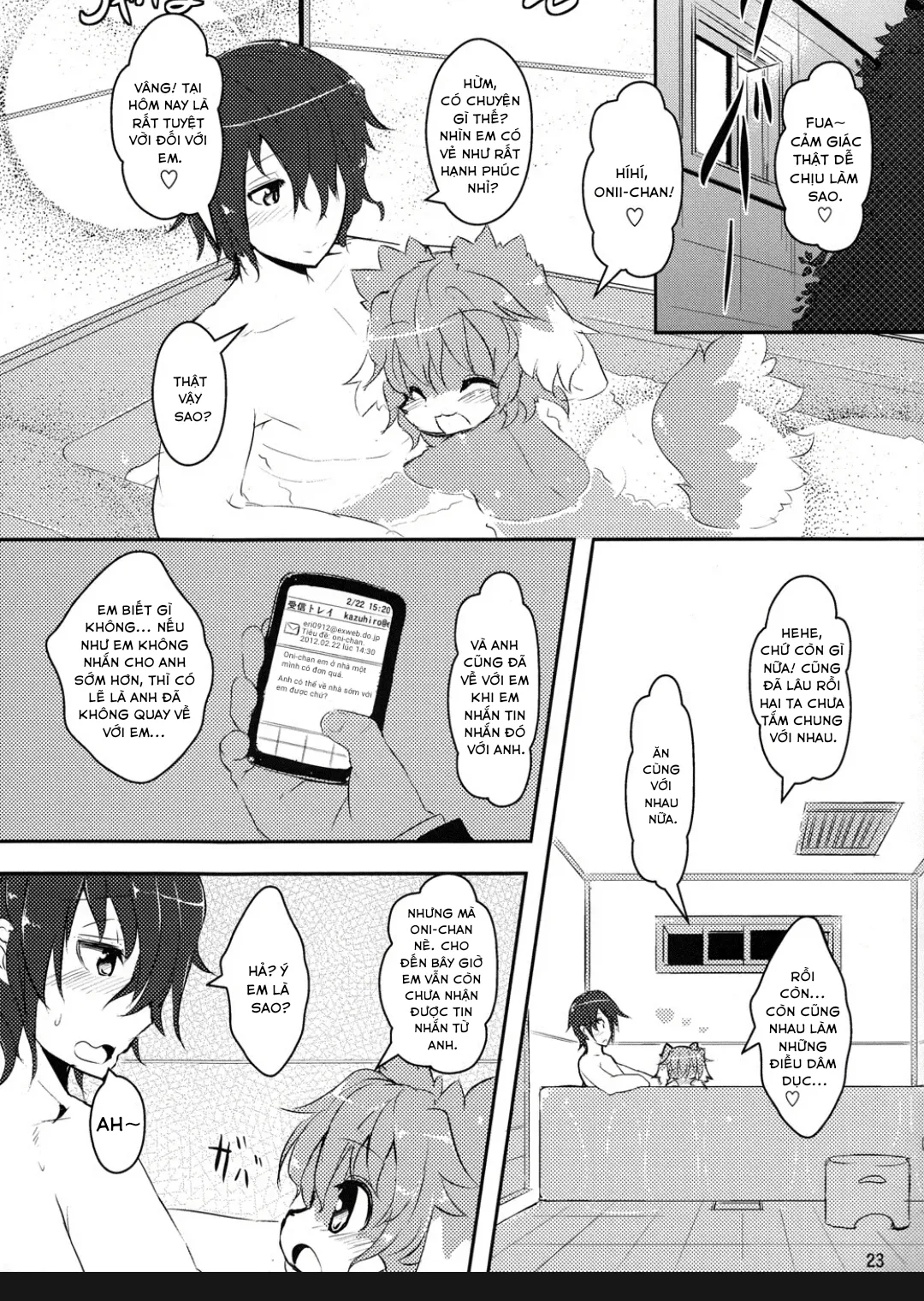 HentaiVN.net - Ảnh 22 - Em gái bé nhỏ của tôi là một con thú cưng - Oneshot
