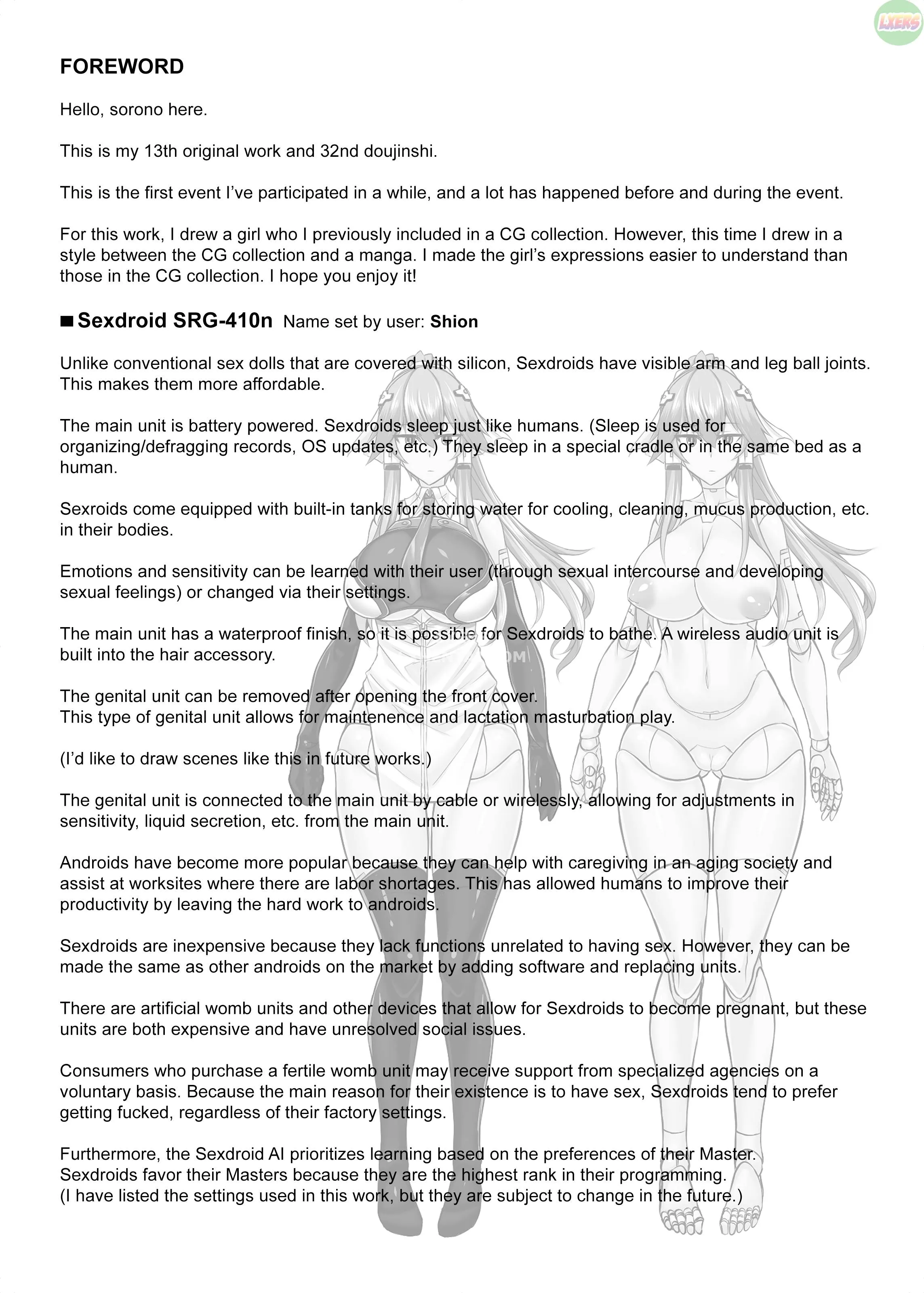 HentaiVN.net - Ảnh 6 - Life With a Sexdroid: Shion's Story - Oneshot