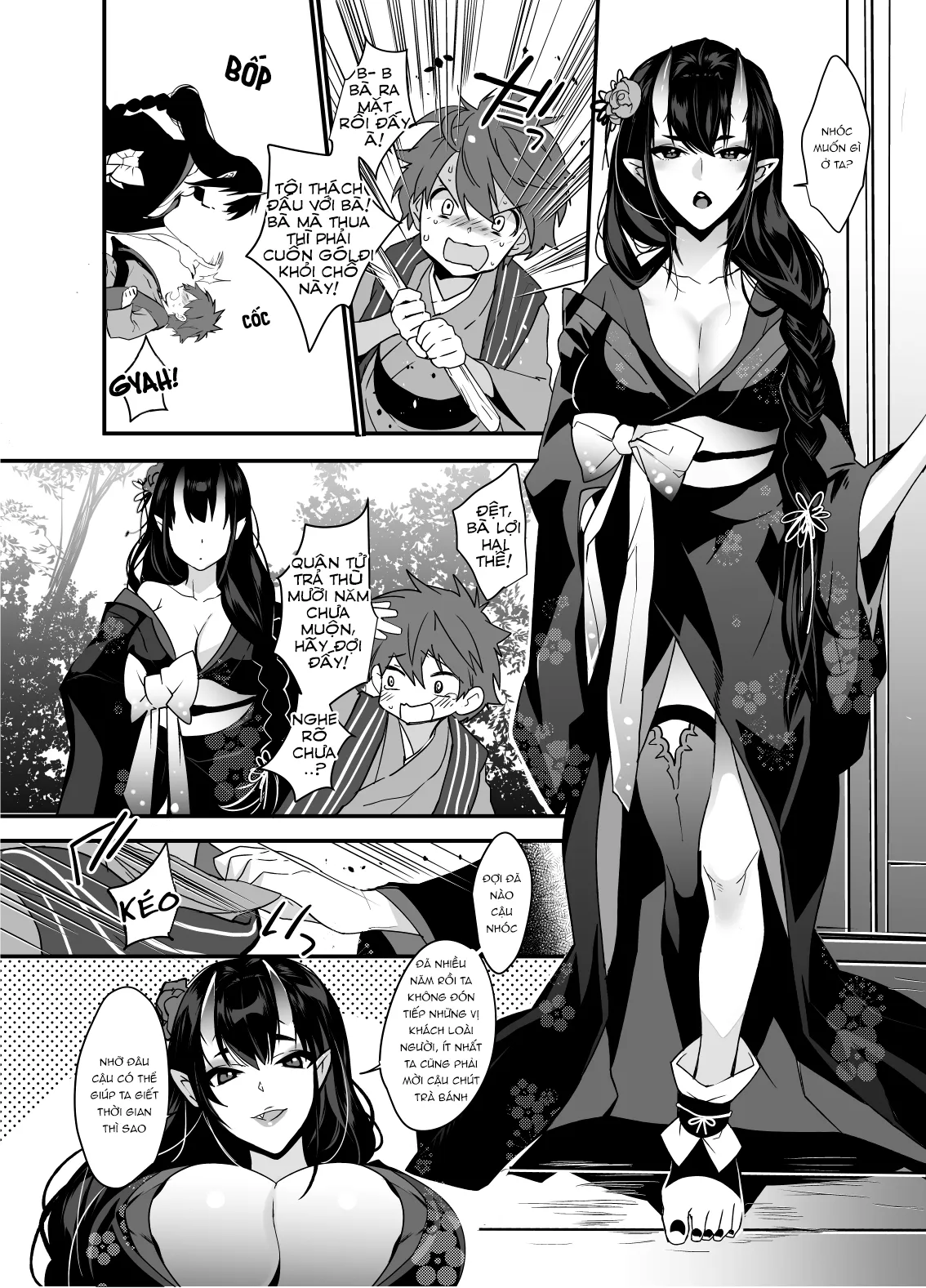 HentaiVN.net - Ảnh 5 - Bé con và nàng Oni [Oni-san Kochira, Oni-san, Over Here] - Hãy like nào!