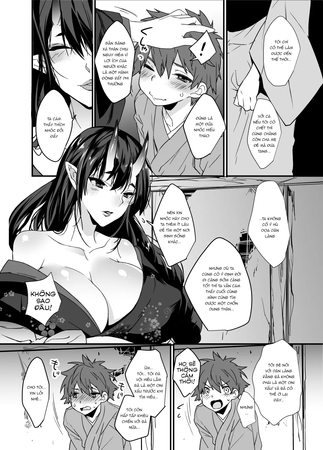 HentaiVN.net - Ảnh 7 - Bé con và nàng Oni [Oni-san Kochira, Oni-san, Over Here] - Hãy like nào!