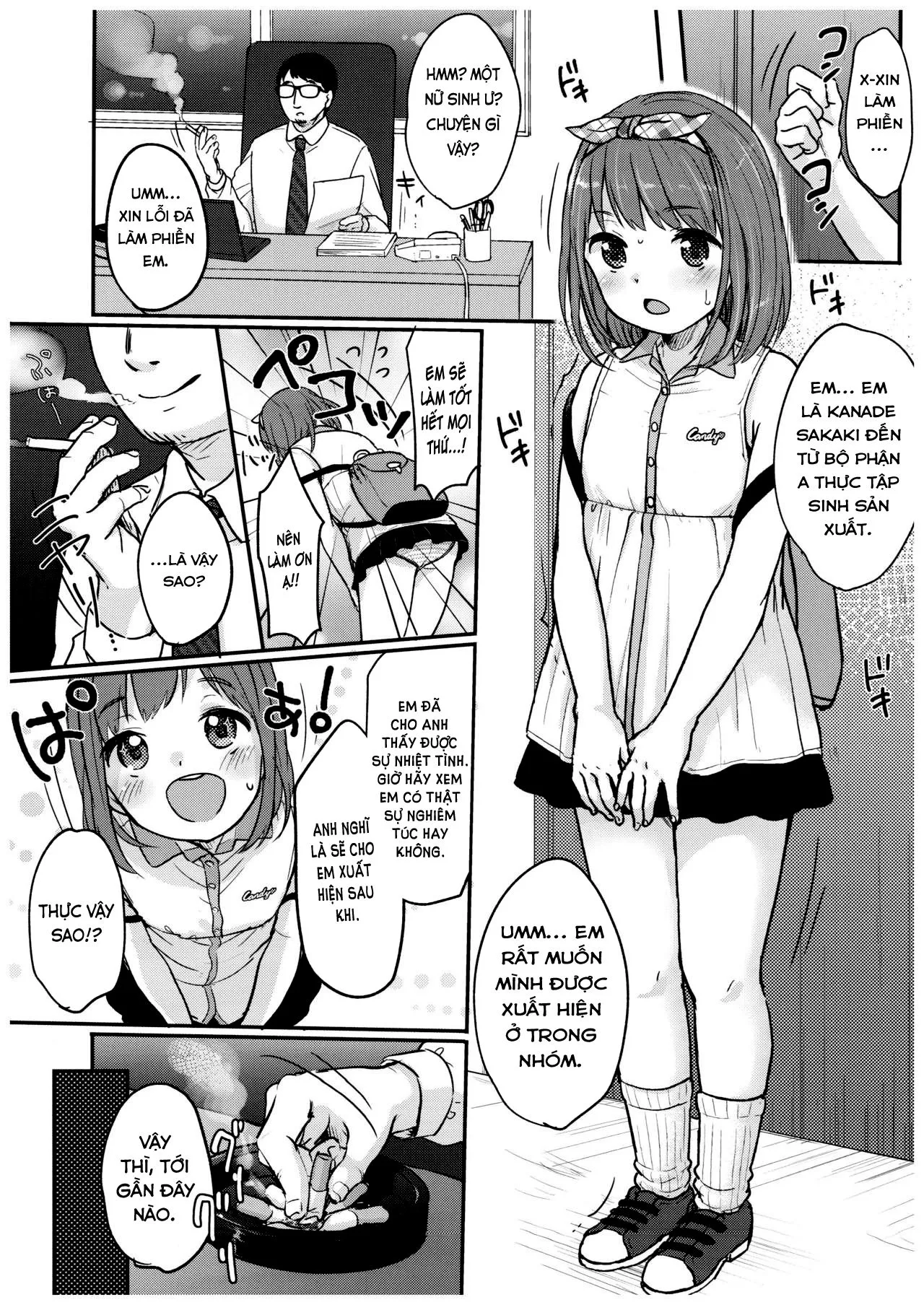 HentaiVN.net - Ảnh 5 - Thử thách của Kanade [Kanade Challenge Zenpen] - Chap 1