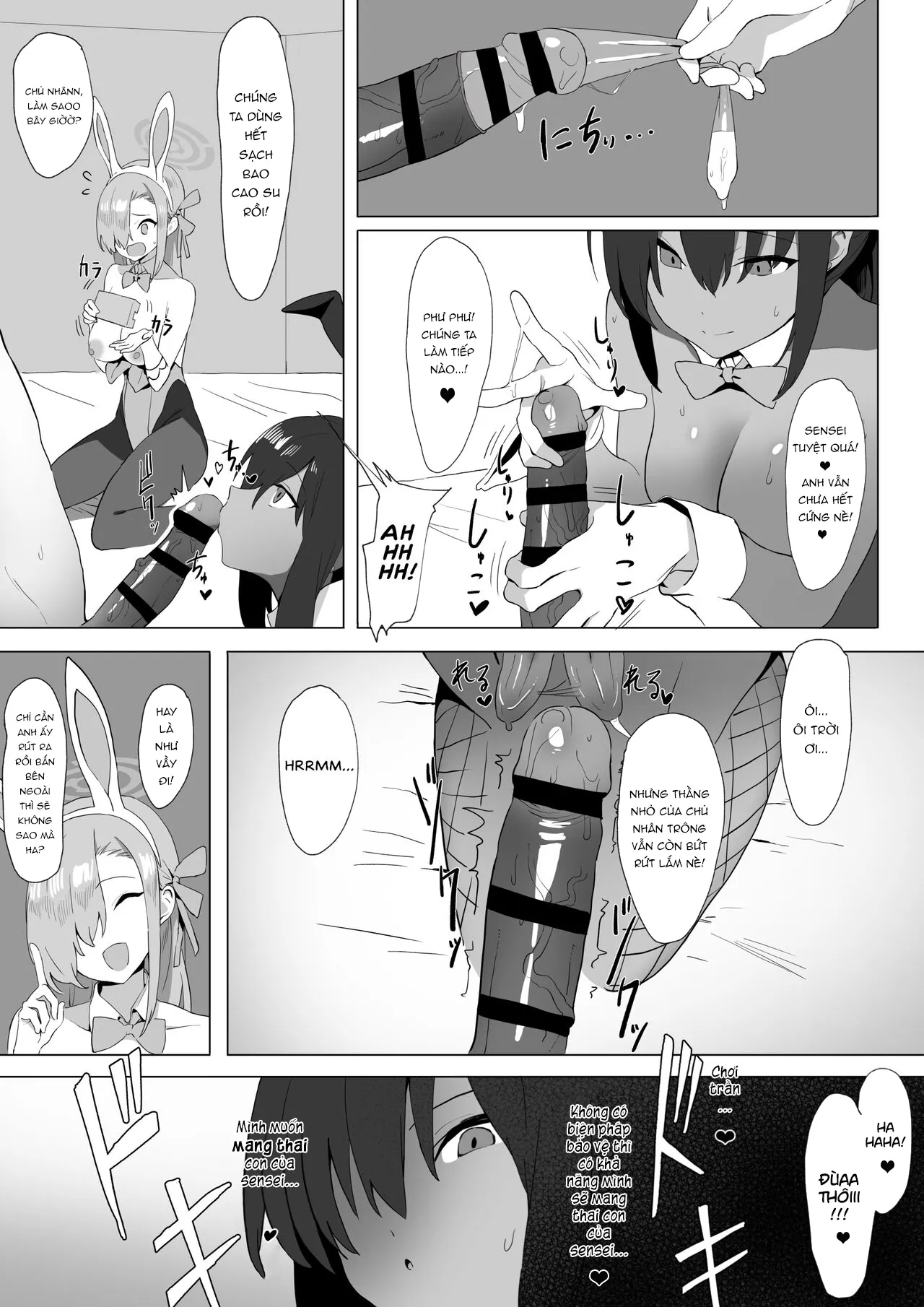 HentaiVN.net - Ảnh 11 - Lại là chịch hai nàng thỏ! [Asuna to Karin no Gohoushi, Asuna and Karin, At Your Service!] - Like để được chịch thêm gái thỏ!