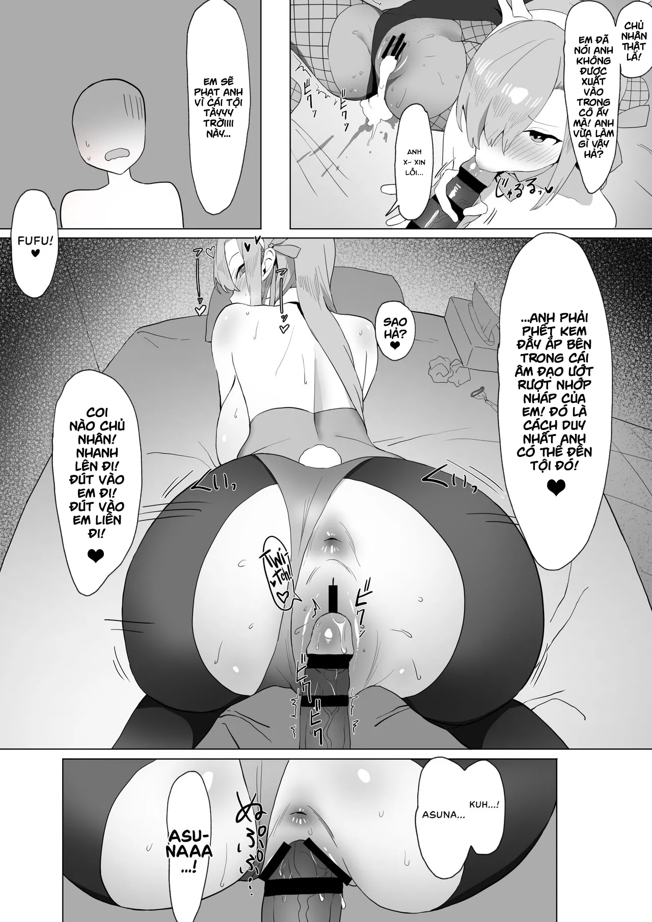 HentaiVN.net - Ảnh 14 - Lại là chịch hai nàng thỏ! [Asuna to Karin no Gohoushi, Asuna and Karin, At Your Service!] - Like để được chịch thêm gái thỏ!