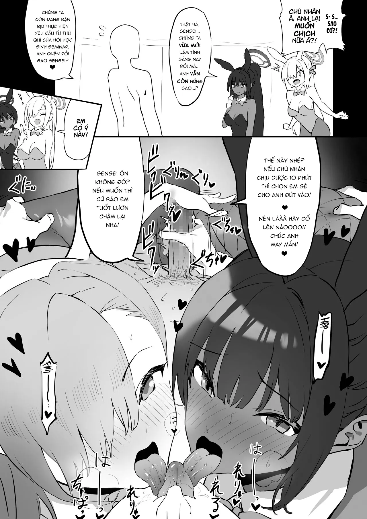 HentaiVN.net - Ảnh 3 - Lại là chịch hai nàng thỏ! [Asuna to Karin no Gohoushi, Asuna and Karin, At Your Service!] - Like để được chịch thêm gái thỏ!