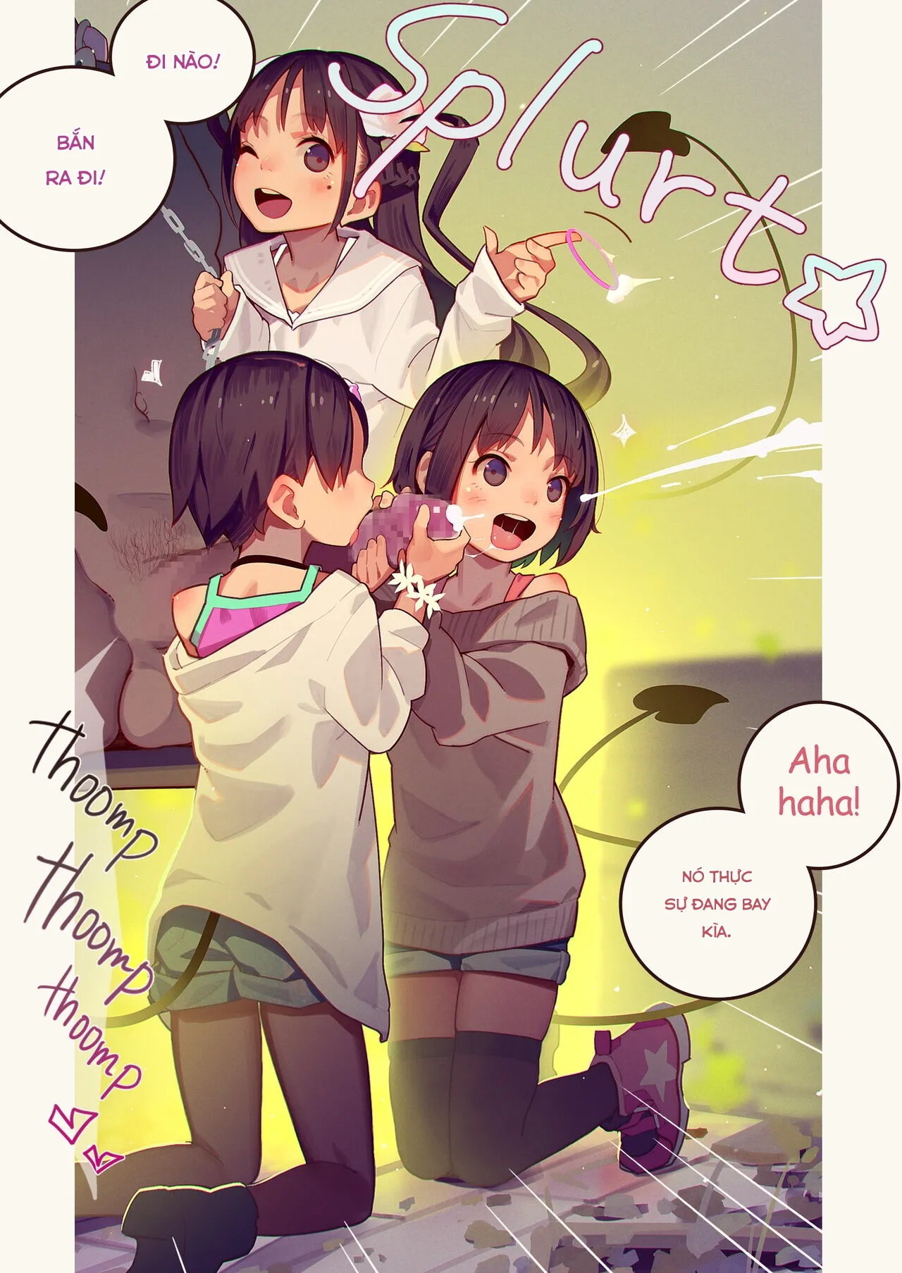 HentaiVN.net - Ảnh 18 - 淫魔少女３人におちんちん遊ばれる本 [淫魔少女３人におちんちん遊ばれる本] - Oneshot.