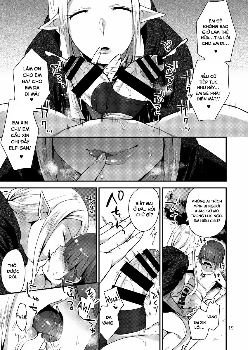 HentaiVN.net - Ảnh 20 - Elf-san wa Ijiwaru - Oneshot