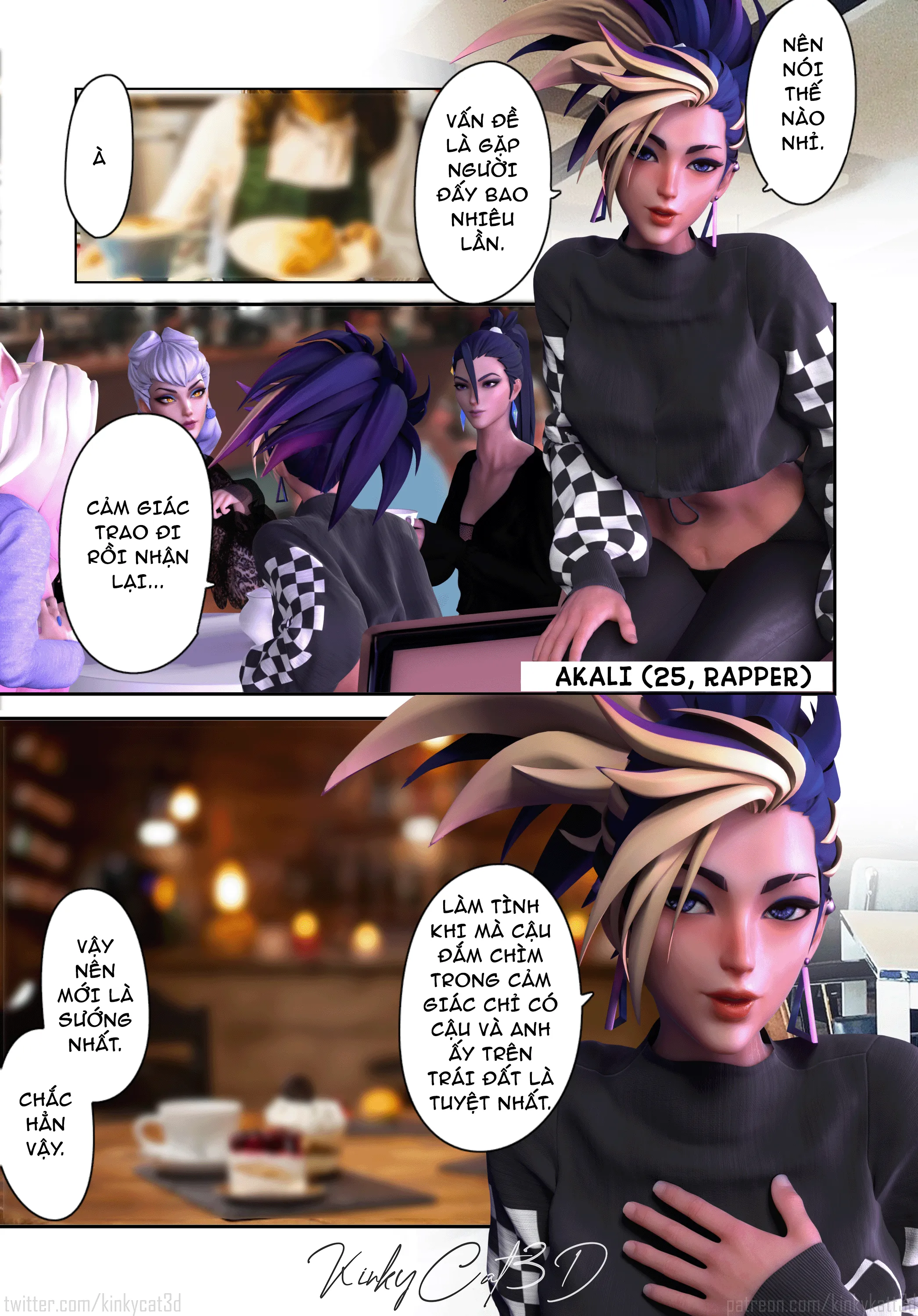 HentaiVN.net - Ảnh 9 - Chuyện phiếm của những cô gái K/DA [K/DA Girls talk] - Nói dối đéo biết ngượng