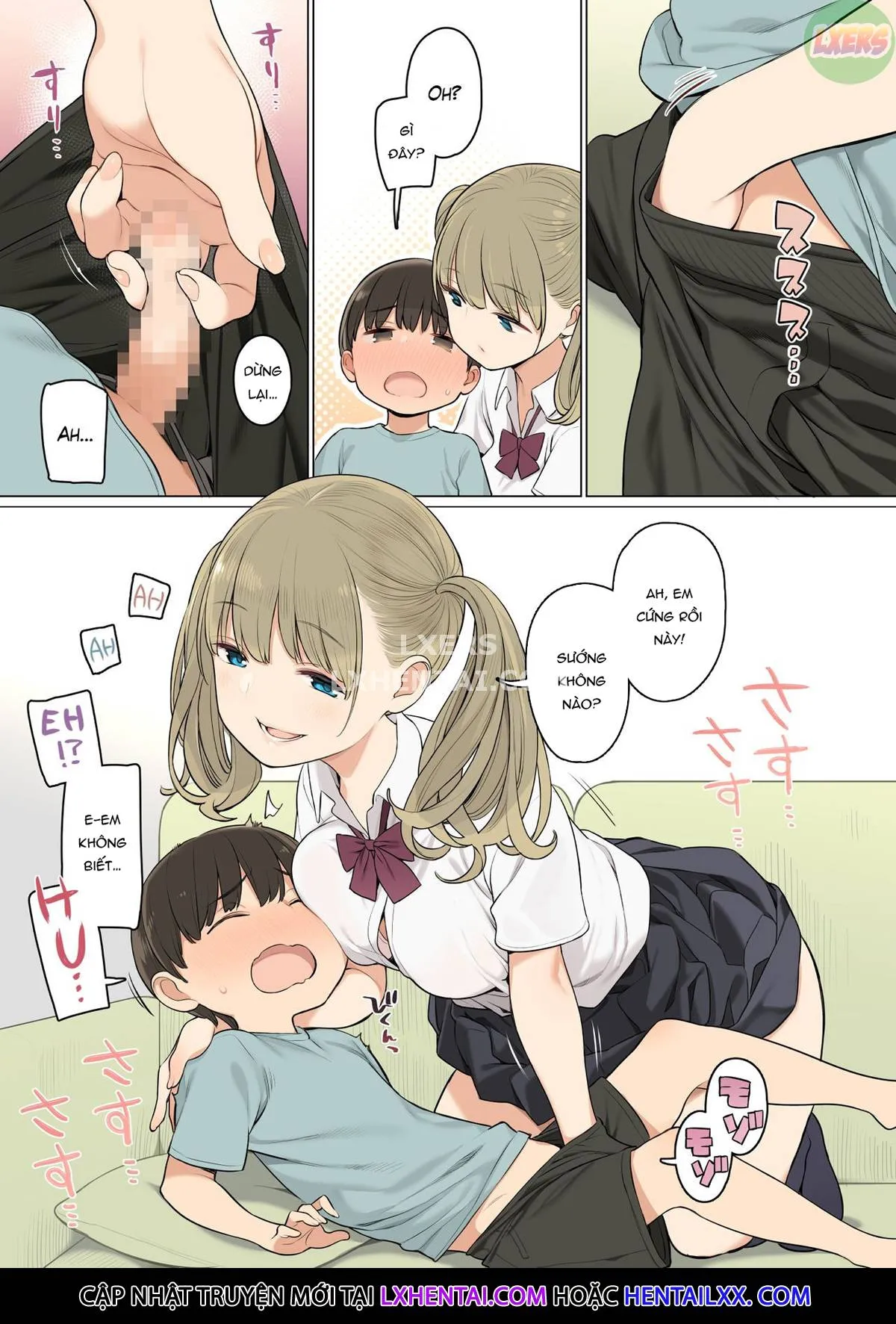 HentaiVN.net - Ảnh 10 - Onee-chan no Tomodachi ga Ecchi na Hito Bakari datta kara [My Older Sister’s Friends are Nothing but Lewd Girls] - Oneshot