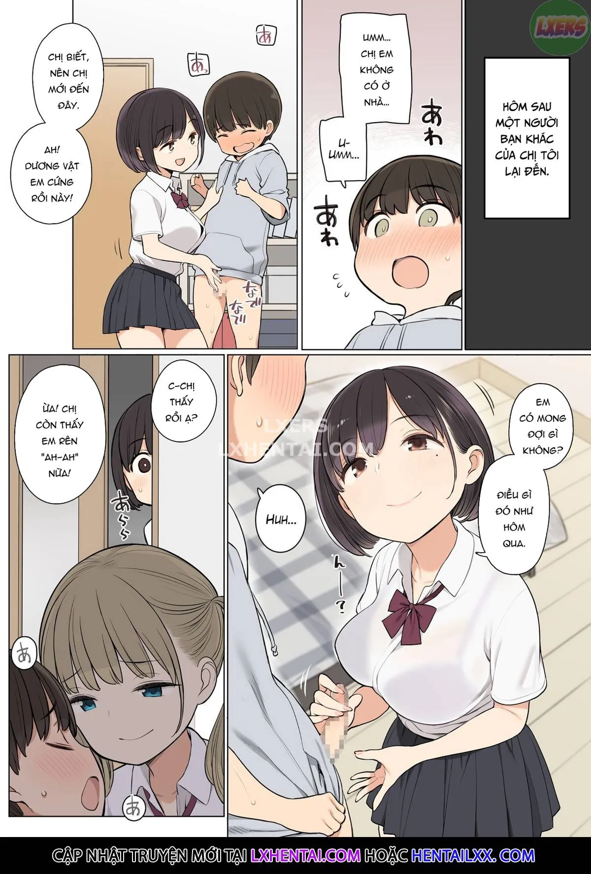 HentaiVN.net - Ảnh 13 - Onee-chan no Tomodachi ga Ecchi na Hito Bakari datta kara [My Older Sister’s Friends are Nothing but Lewd Girls] - Oneshot
