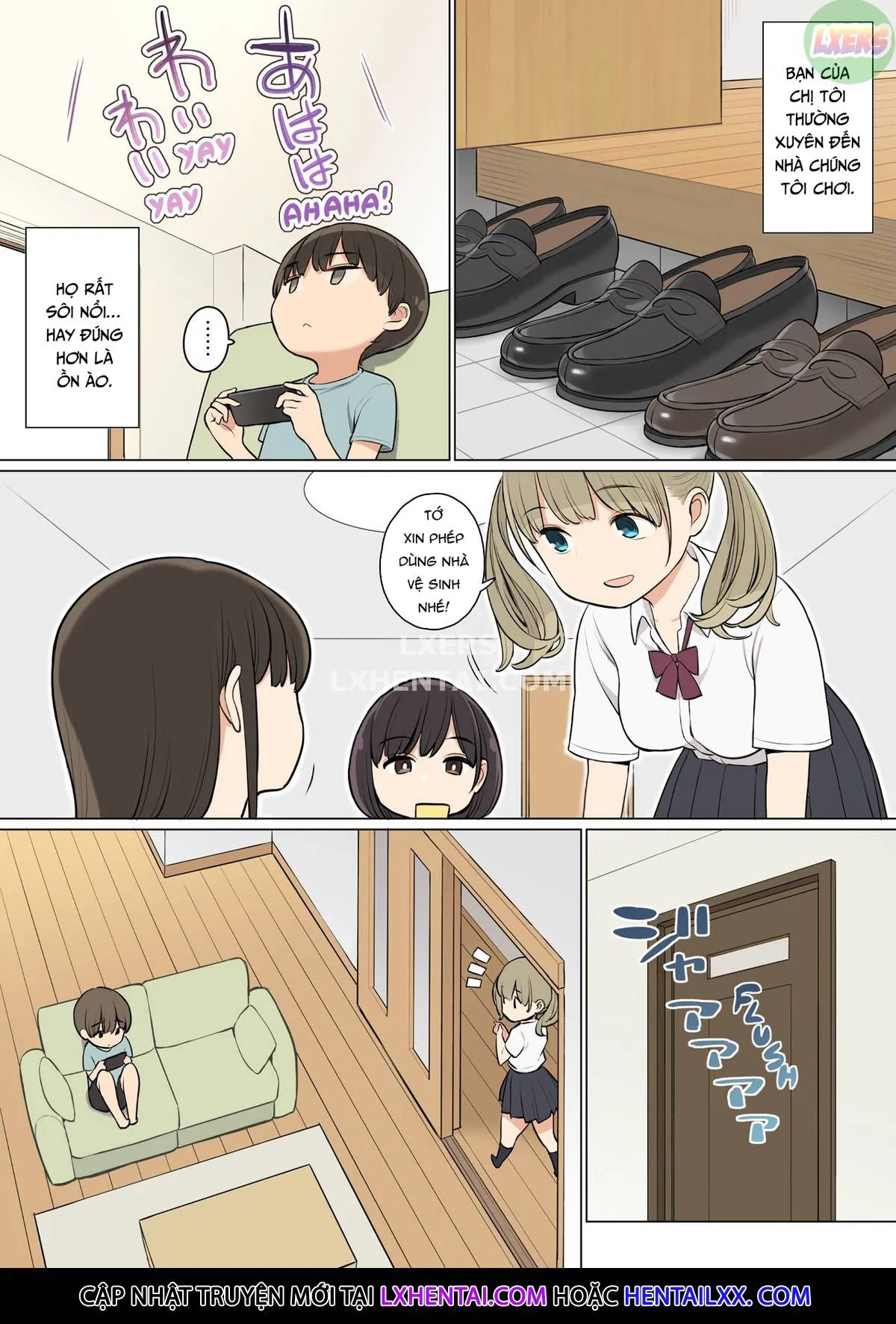 HentaiVN.net - Ảnh 6 - Onee-chan no Tomodachi ga Ecchi na Hito Bakari datta kara [My Older Sister’s Friends are Nothing but Lewd Girls] - Oneshot