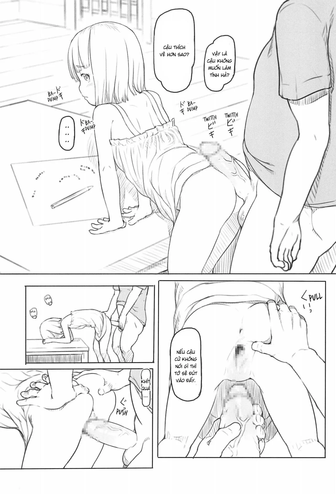 HentaiVN.net - Ảnh 15 - Sử dụng cô bạn chậm phát triển như cái bình chứa tôn [Using A Retarded Little Girl As A Cocksleeve] - Chap 2