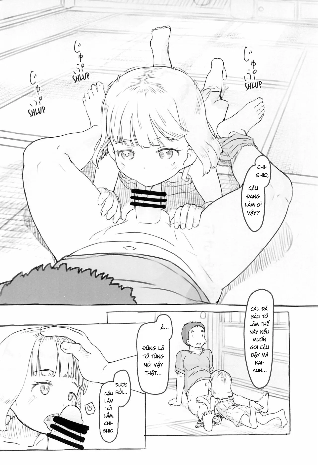 HentaiVN.net - Ảnh 7 - Sử dụng cô bạn chậm phát triển như cái bình chứa tôn [Using A Retarded Little Girl As A Cocksleeve] - Chap 3