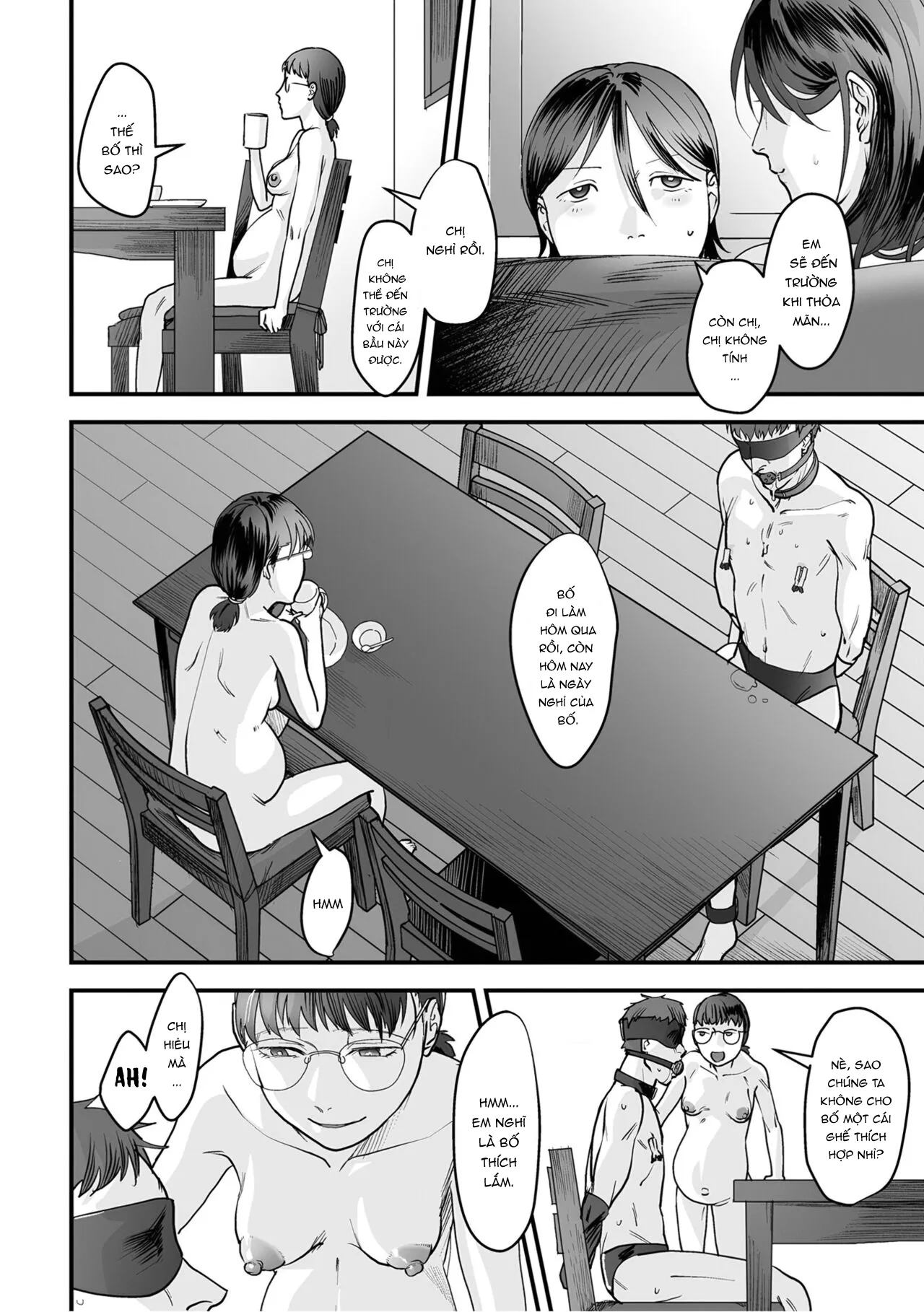 HentaiVN.net - Ảnh 9 - Trò chơi gia đình [[Denboro Kakariya] Hentai Family Game [English] [Fated Circle]] - Chap 6 - END