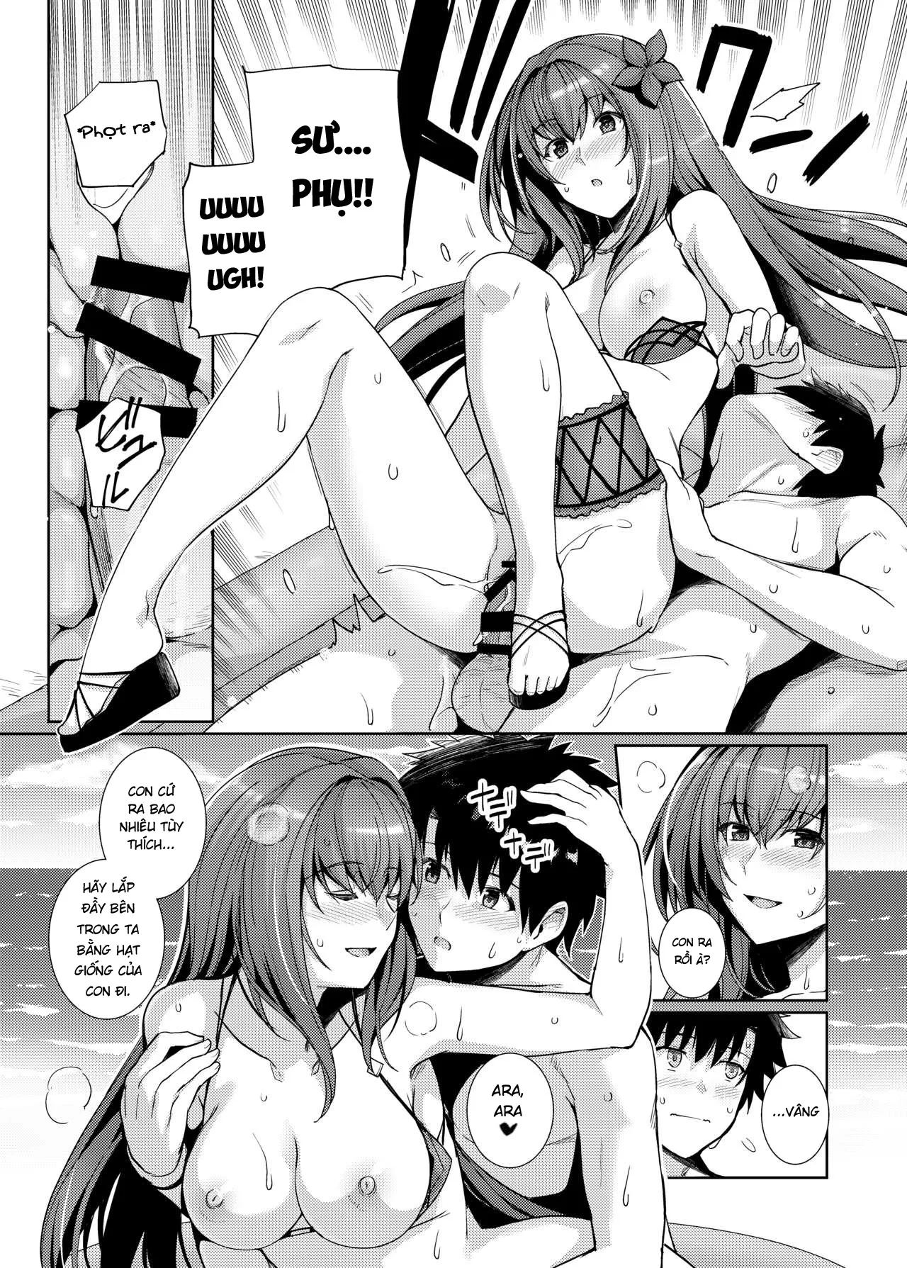 HentaiVN.net - Ảnh 11 - Mizugi Shishou to Koibito Ecchi Suru Hon - Bản có che