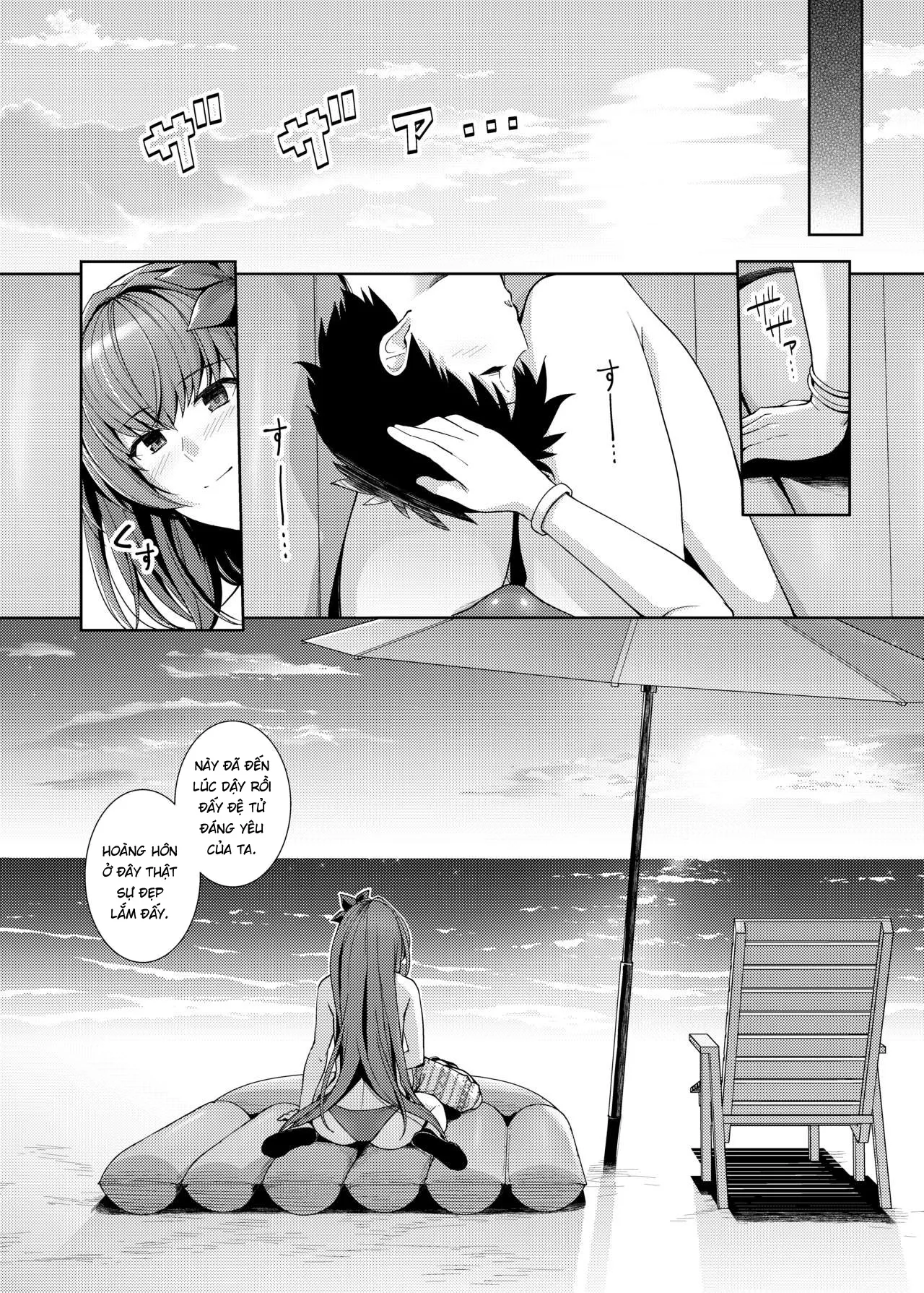 HentaiVN.net - Ảnh 22 - Mizugi Shishou to Koibito Ecchi Suru Hon - Bản có che