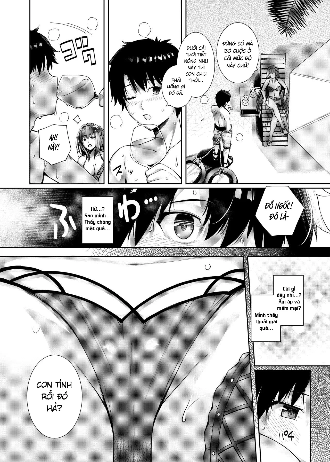 HentaiVN.net - Ảnh 5 - Mizugi Shishou to Koibito Ecchi Suru Hon - Bản có che
