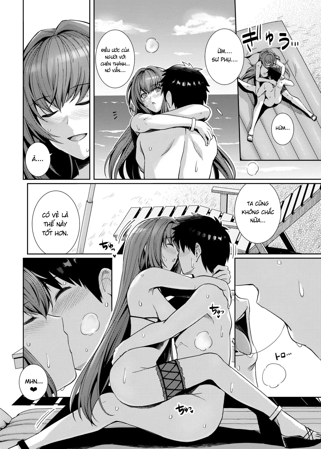 HentaiVN.net - Ảnh 17 - Mizugi Shishou to Koibito Ecchi Suru Hon - Bản không che