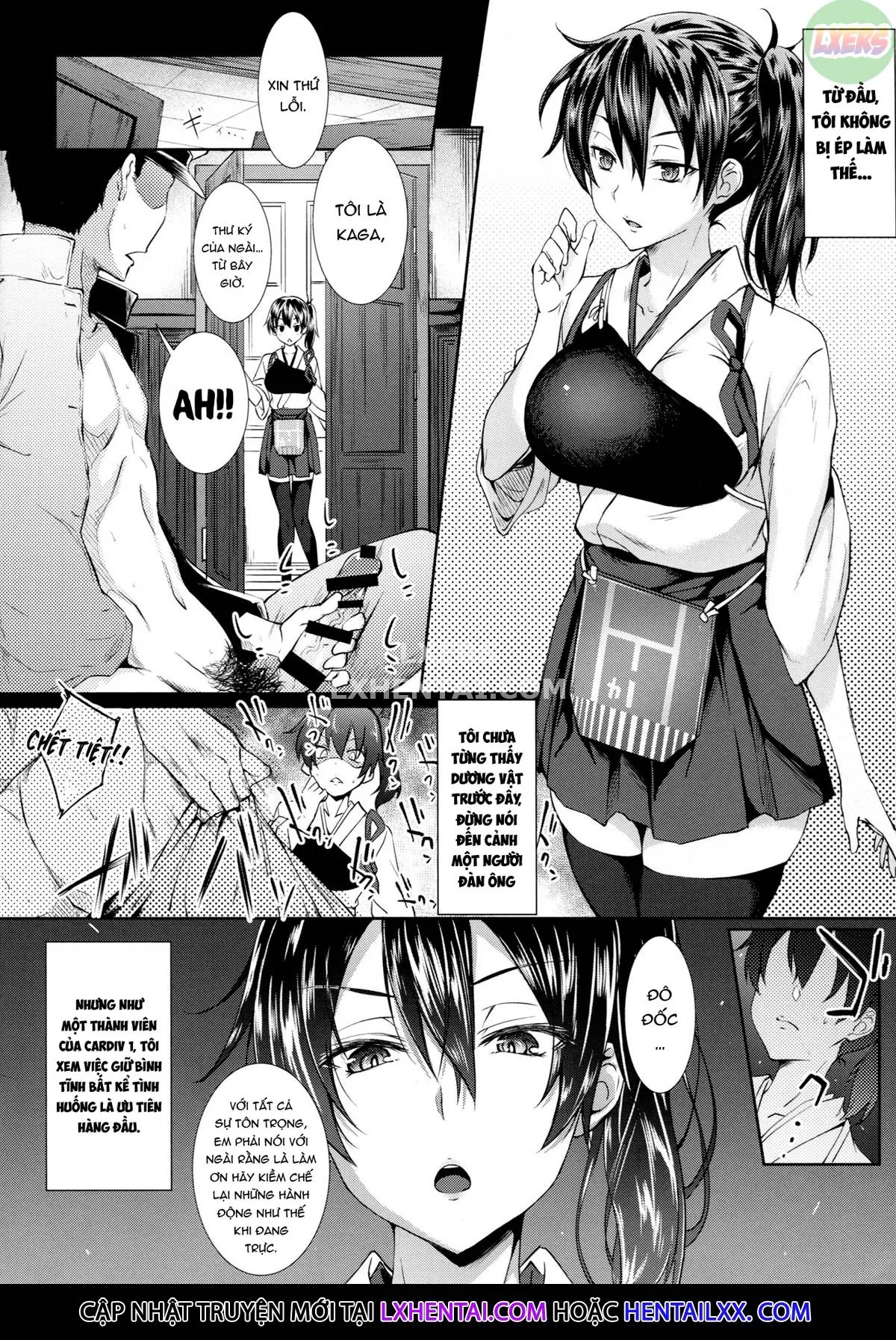 HentaiVN.net - Ảnh 10 - Kaga Sakuseiroku [Kaga's Milking Diary] - Oneshot