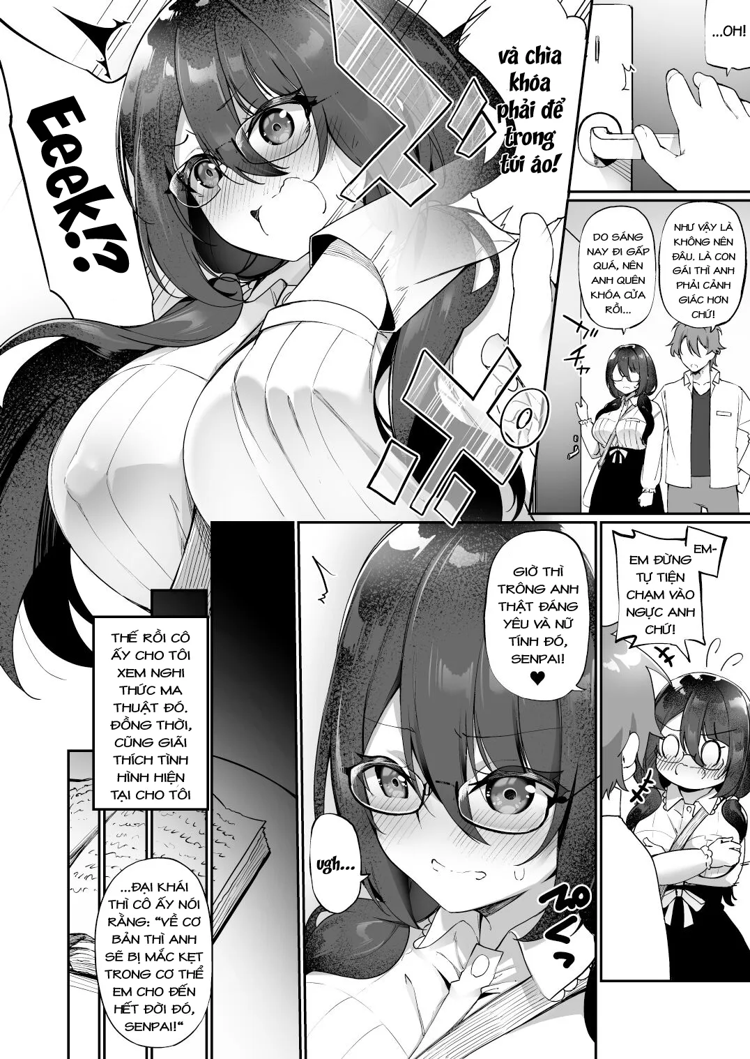 HentaiVN.net - Ảnh 17 - Boku No Koe O Kiku Dake De Hatsujou Shichau Yandere Kyonyuu Kouhai Ni Karada O Irekaerarete Shimatta! - Oneshot