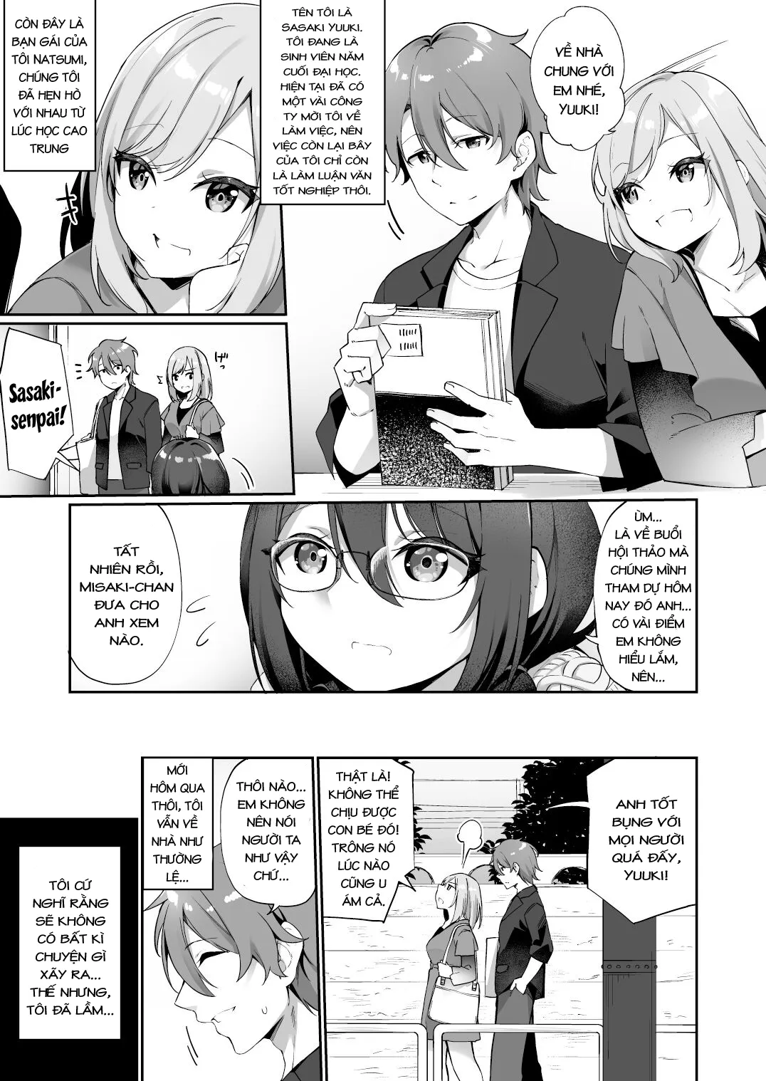 HentaiVN.net - Ảnh 2 - Boku No Koe O Kiku Dake De Hatsujou Shichau Yandere Kyonyuu Kouhai Ni Karada O Irekaerarete Shimatta! - Oneshot
