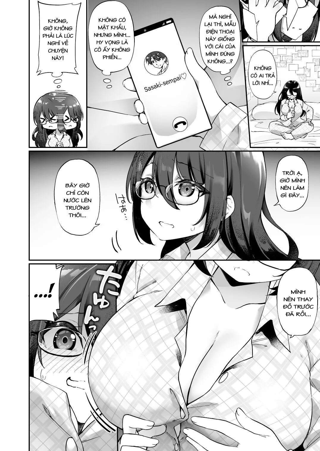HentaiVN.net - Ảnh 5 - Boku No Koe O Kiku Dake De Hatsujou Shichau Yandere Kyonyuu Kouhai Ni Karada O Irekaerarete Shimatta! - Oneshot