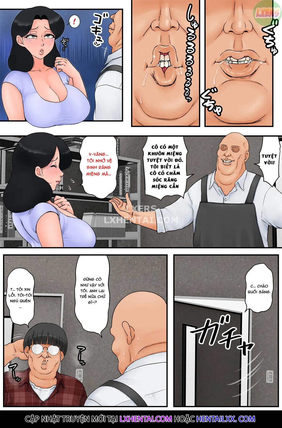 HentaiVN.net - Ảnh 12 - It Seems My Mom Is Getting Sexually Harassed At Work [Haha Ga Part-Saki De Sekuhara Saremakutterurashii.] - Oneshot