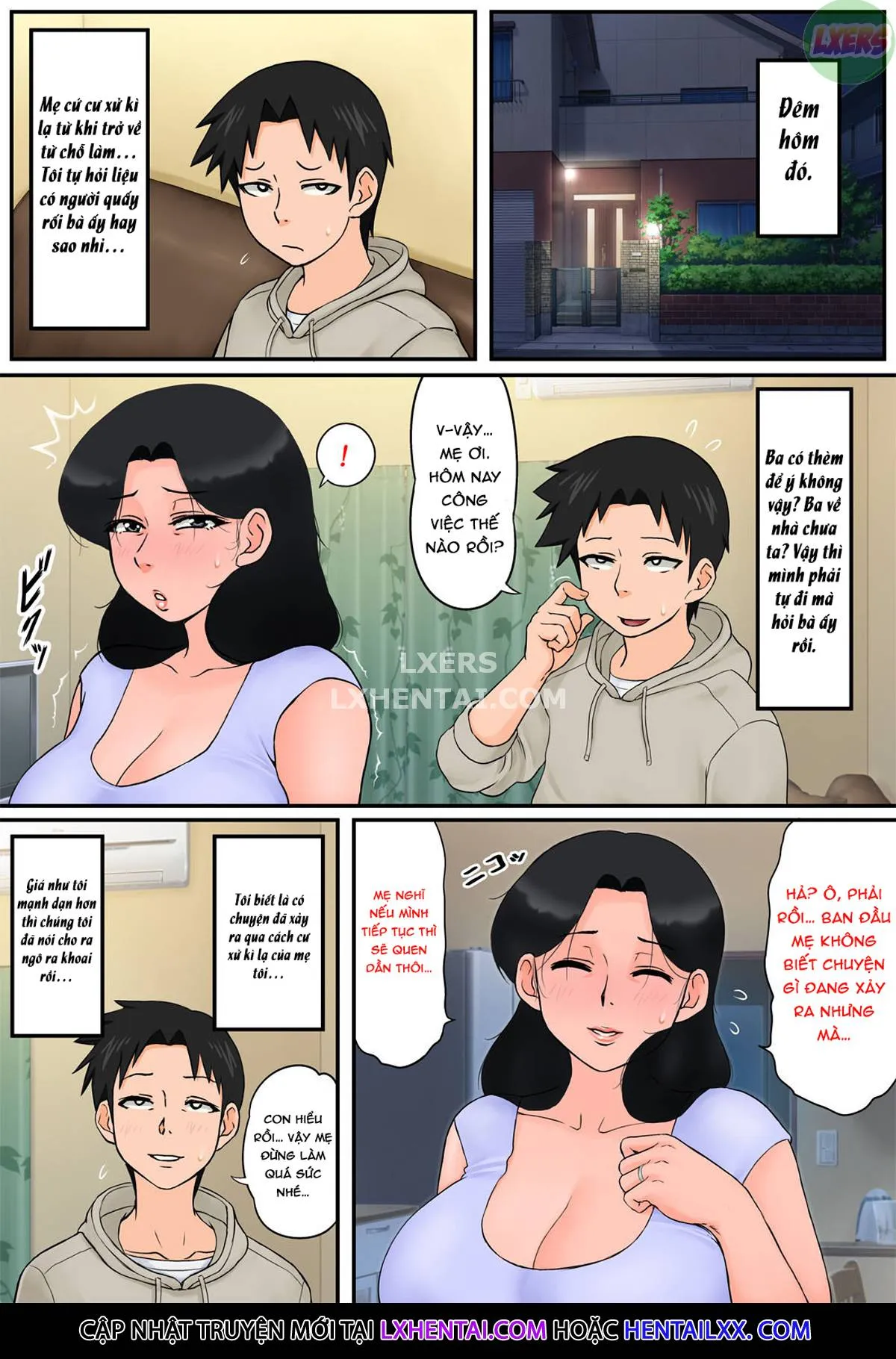 HentaiVN.net - Ảnh 18 - It Seems My Mom Is Getting Sexually Harassed At Work [Haha Ga Part-Saki De Sekuhara Saremakutterurashii.] - Oneshot