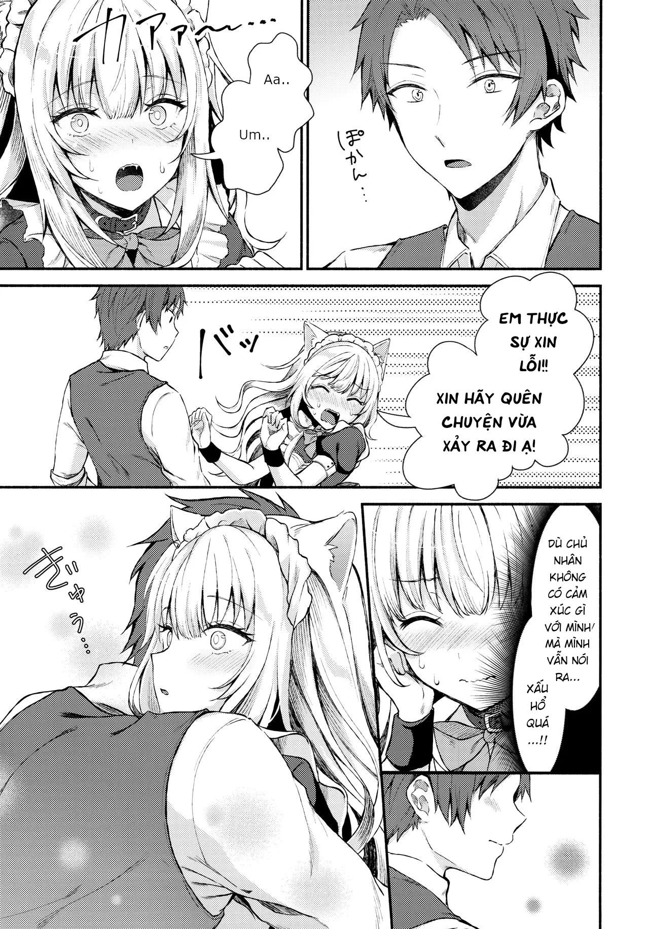 HentaiVN.net - Ảnh 10 - Nàng mèo hầu gái. [Moto Dorei no Nekomimi Maid to Shiawase Ecchi Suru Hon] - Oneshot
