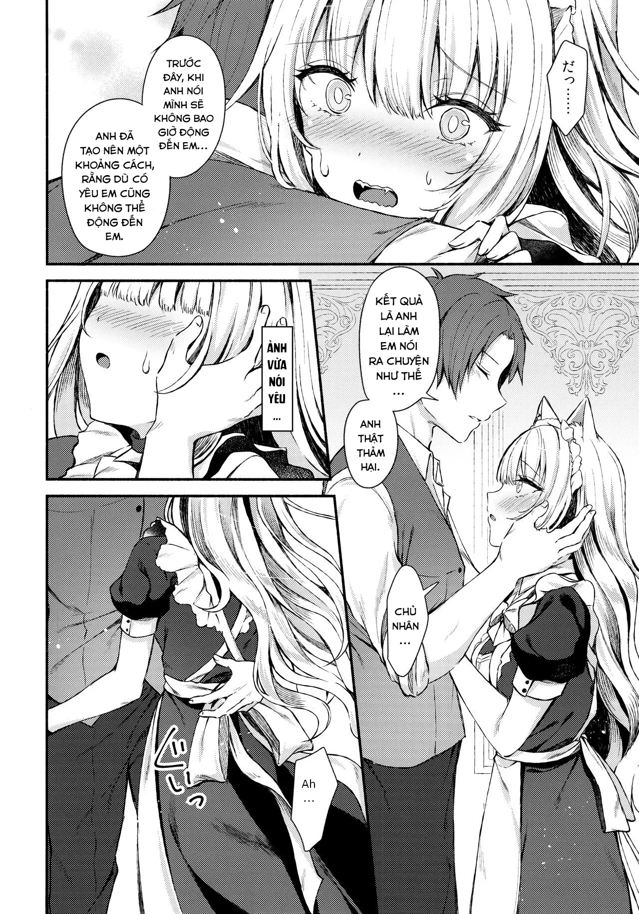 HentaiVN.net - Ảnh 11 - Nàng mèo hầu gái. [Moto Dorei no Nekomimi Maid to Shiawase Ecchi Suru Hon] - Oneshot