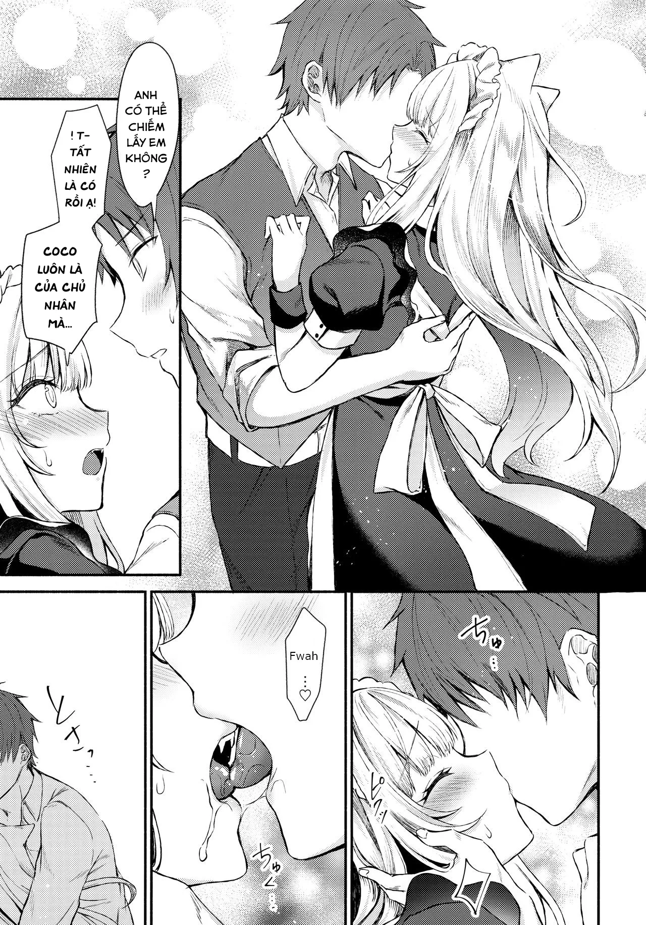 HentaiVN.net - Ảnh 12 - Nàng mèo hầu gái. [Moto Dorei no Nekomimi Maid to Shiawase Ecchi Suru Hon] - Oneshot