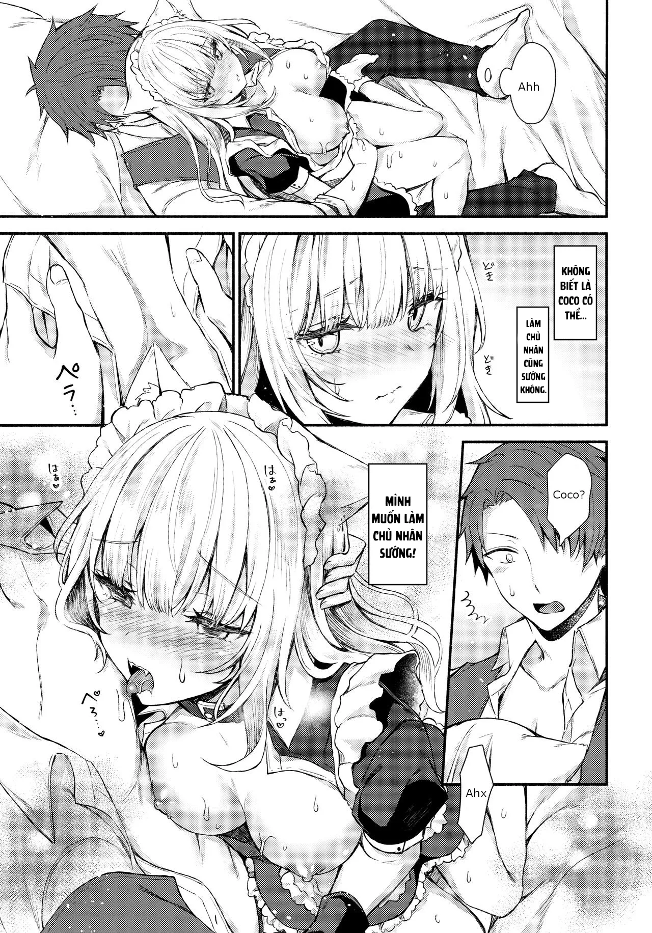 HentaiVN.net - Ảnh 16 - Nàng mèo hầu gái. [Moto Dorei no Nekomimi Maid to Shiawase Ecchi Suru Hon] - Oneshot