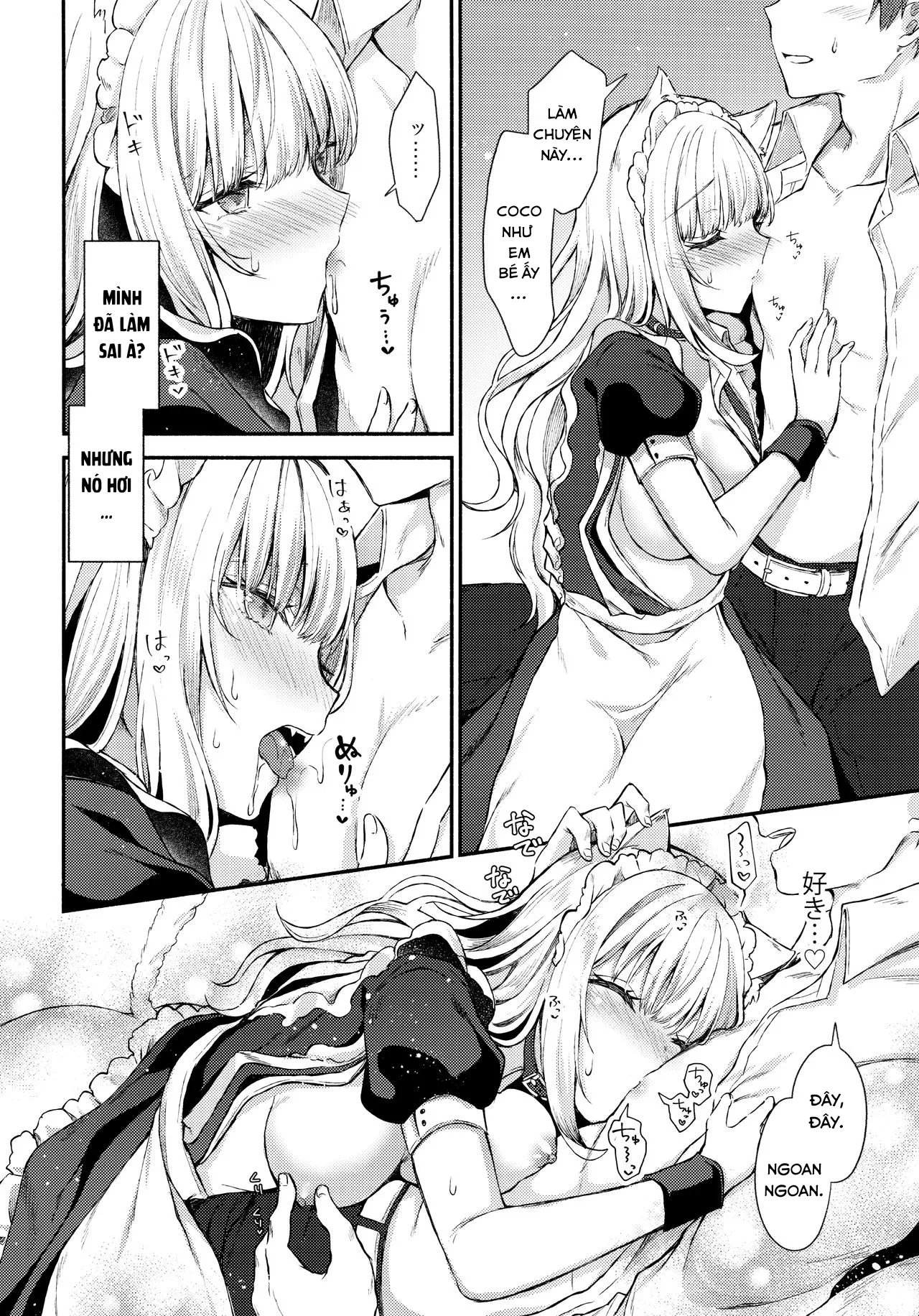 HentaiVN.net - Ảnh 17 - Nàng mèo hầu gái. [Moto Dorei no Nekomimi Maid to Shiawase Ecchi Suru Hon] - Oneshot